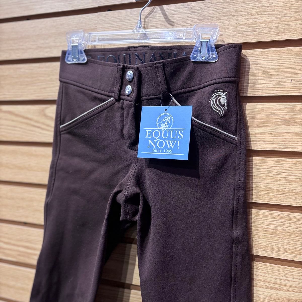 Used US 22 Brown Equinavia Silicone Knee Patch Breeches
