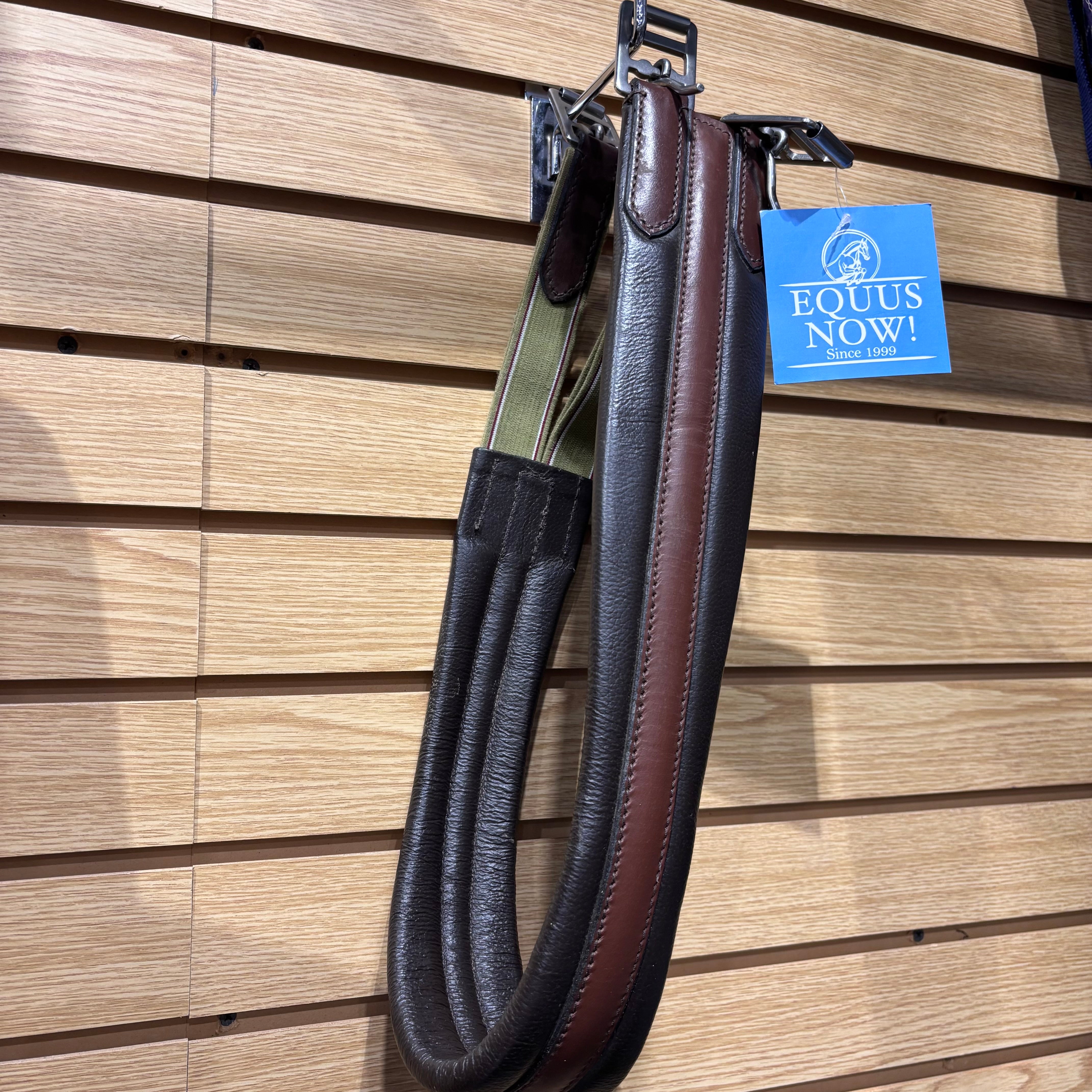 Used 40" Brown Leather Girth