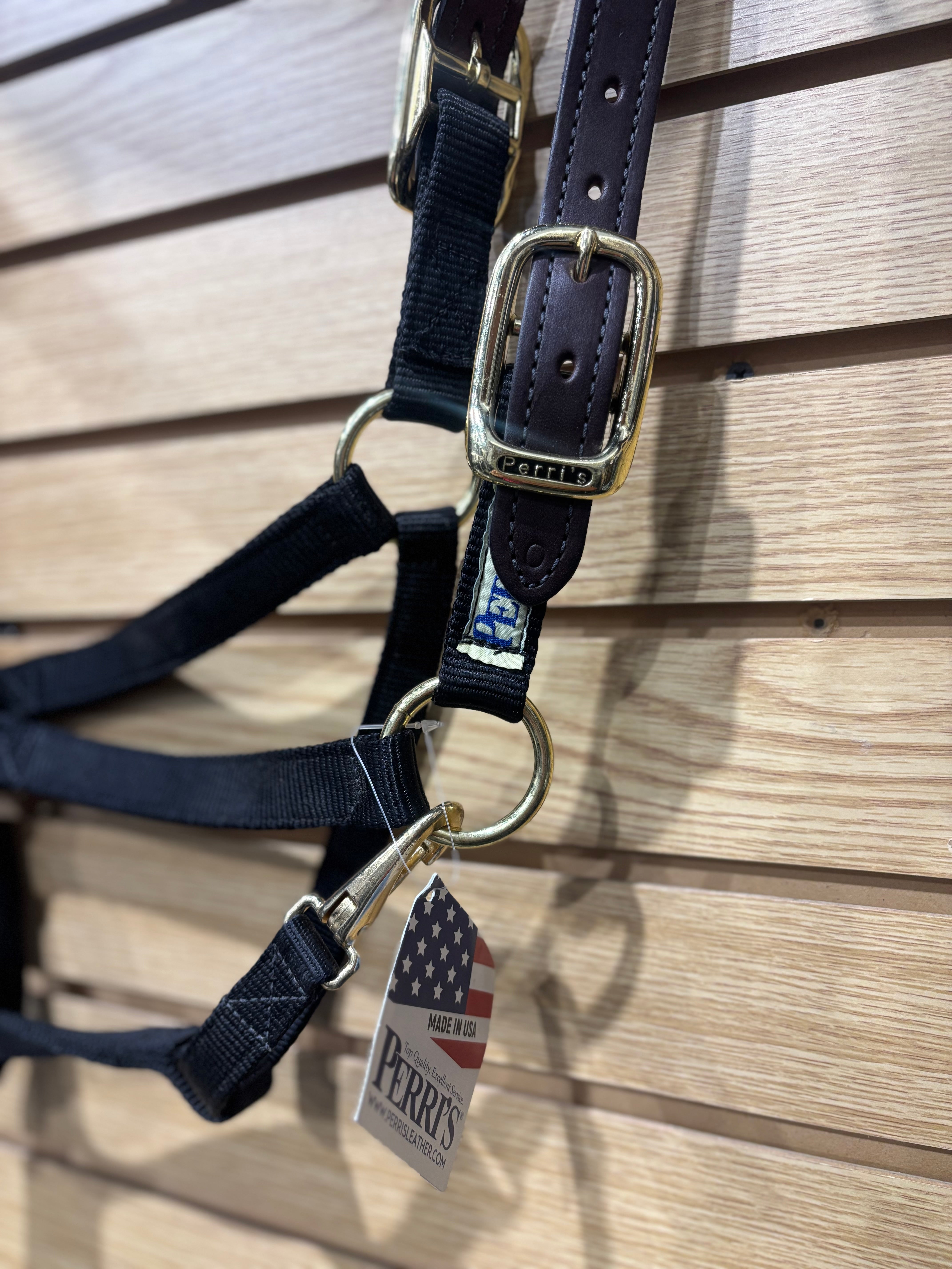 Used Oversize Perri's Leather/Nylon Halter