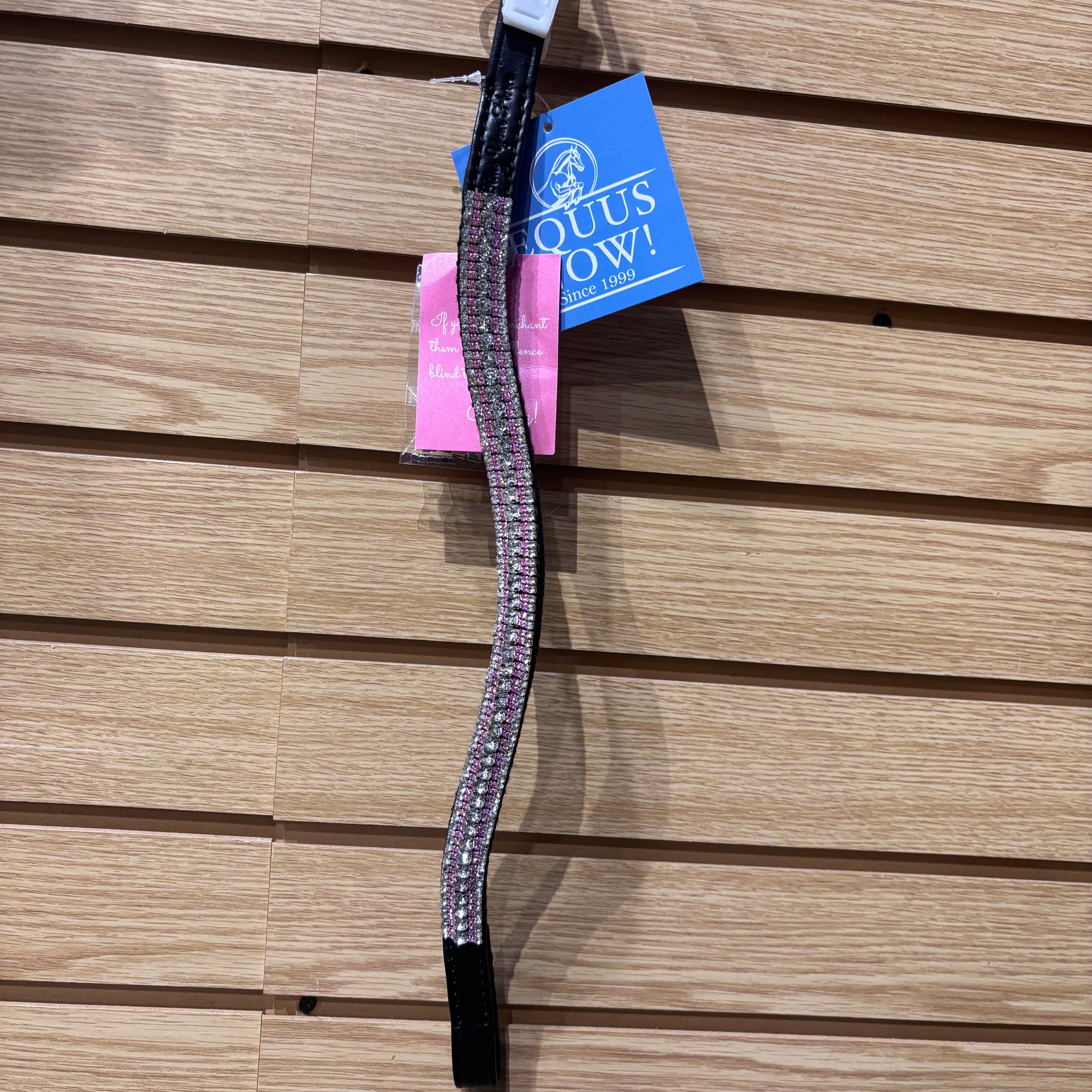 Used XFull Crystal/Pink Bling Your Horse Crystal Browband