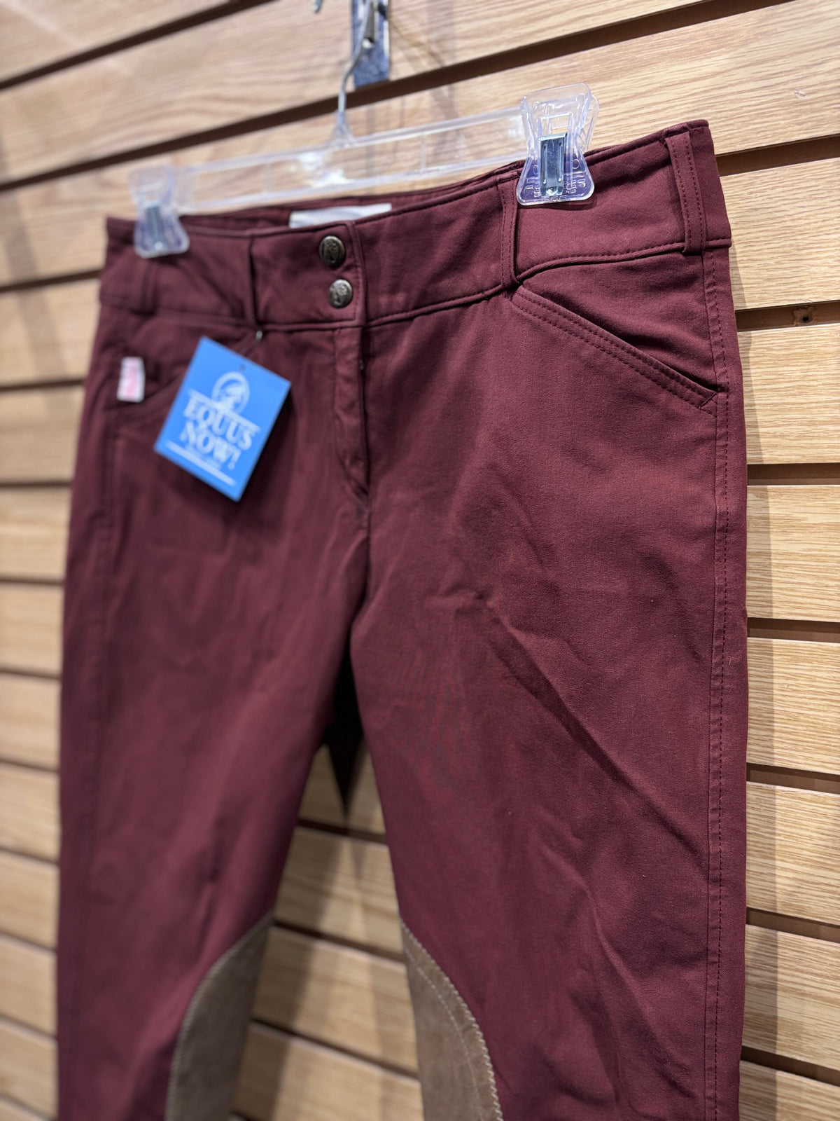 Used 30 Maroon Tailored Sportsman Knee Patch Breeches