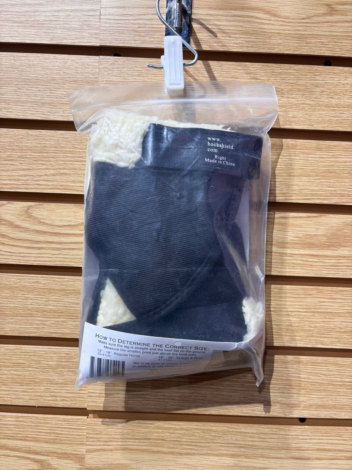 Used Regular Horse Click Horse Products Black Hock Shields