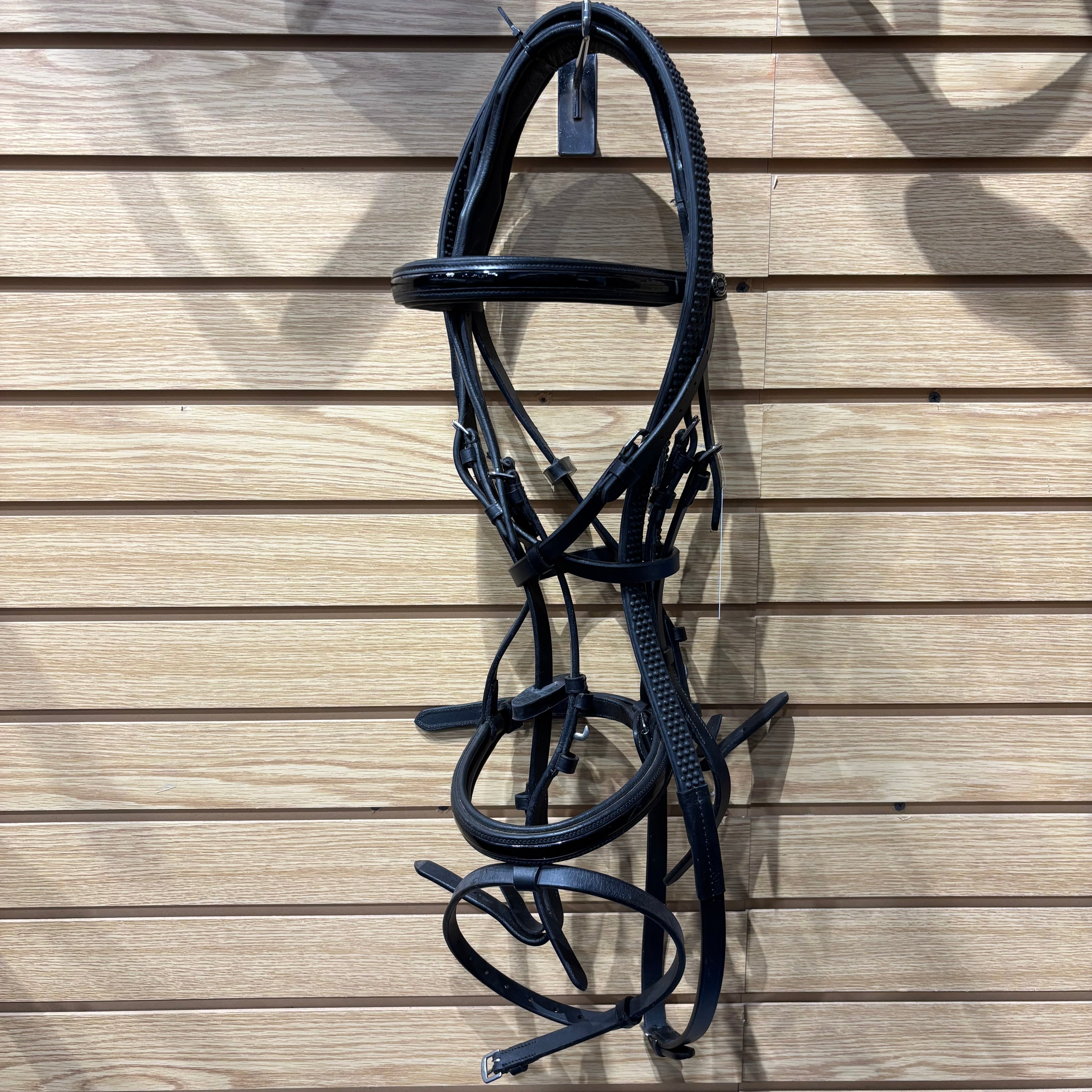 Used Cob Black Bridle with Rubber Reins