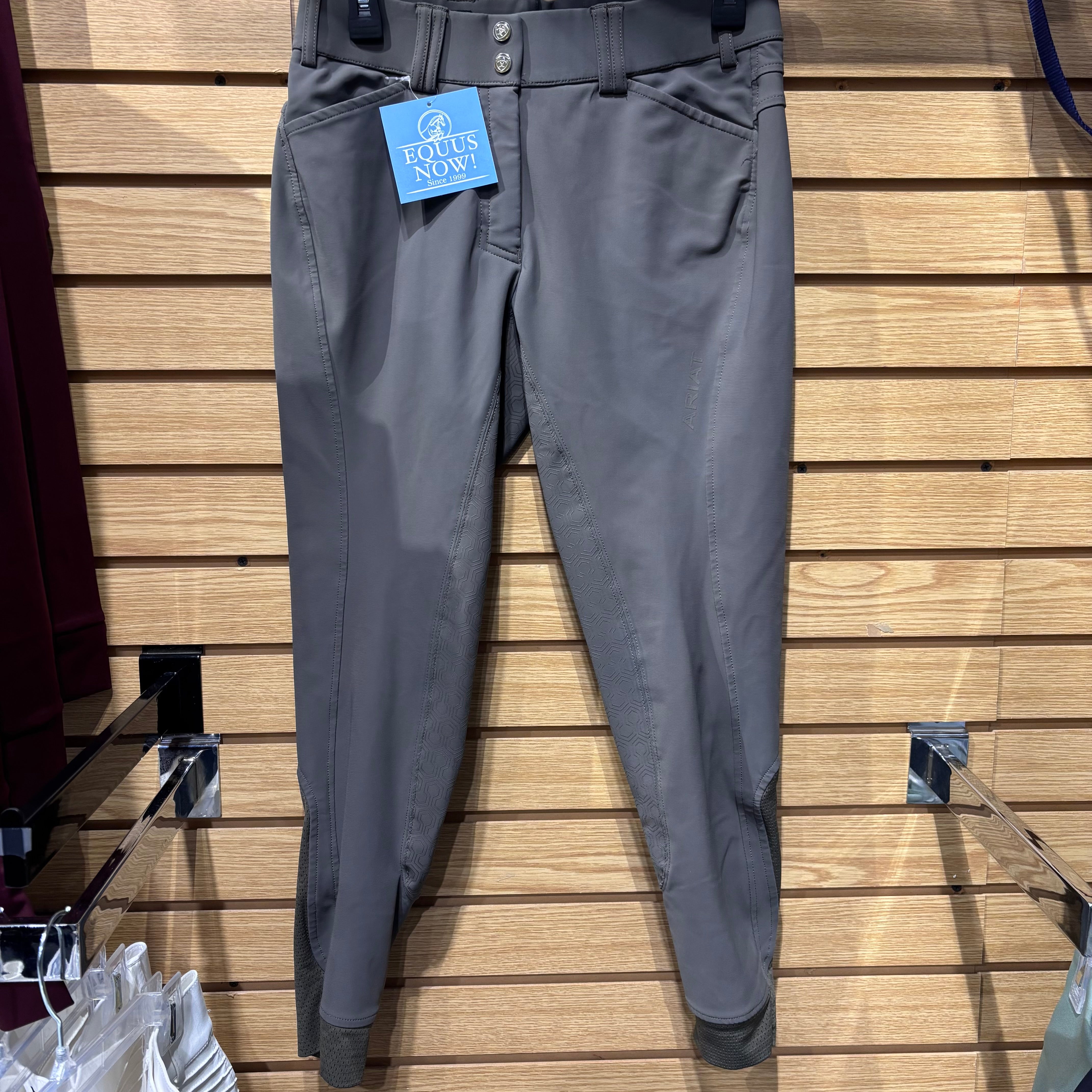 Used 28R Grey Ariat Pro Series Tri Factor Breeches