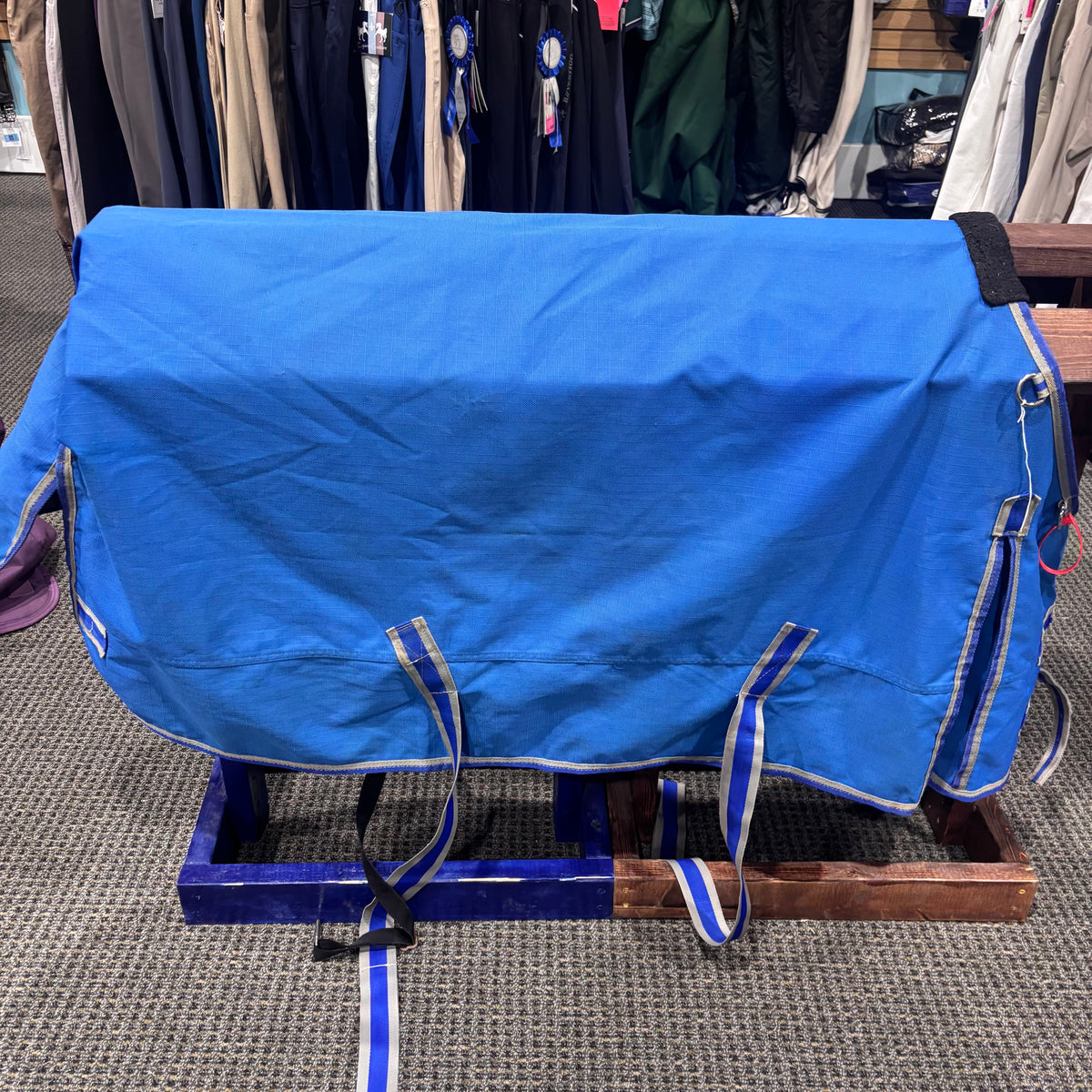Used 58" Blue Schneiders Saddlery Turnout Sheet