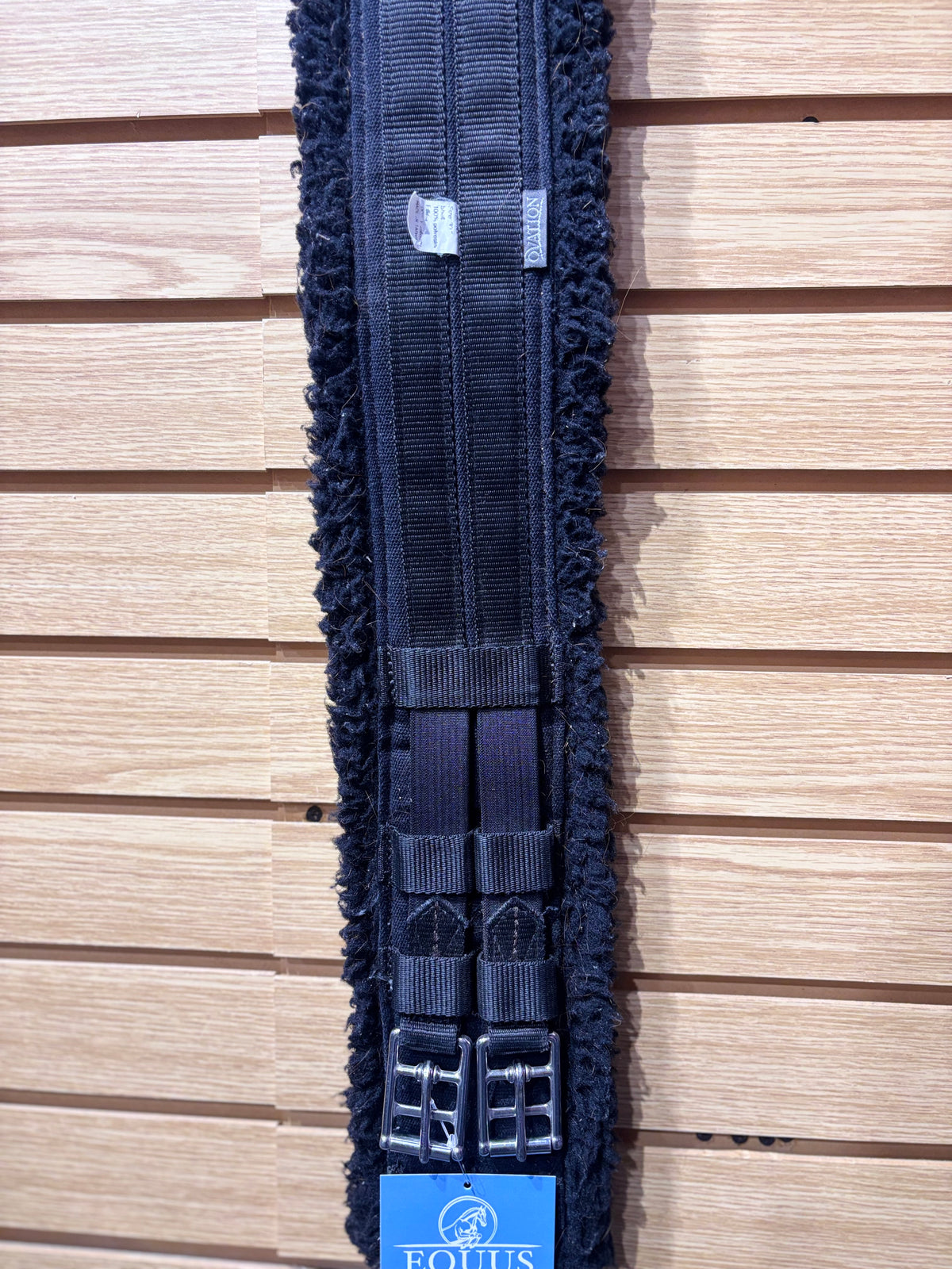 Used 30" Black Ovation Fleece Dressage Girth