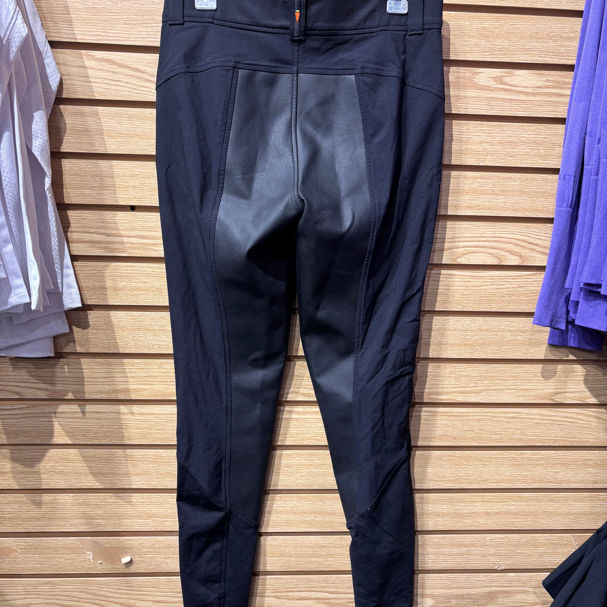 Used Large Black Kerrits Griptek Full Seat Breeches