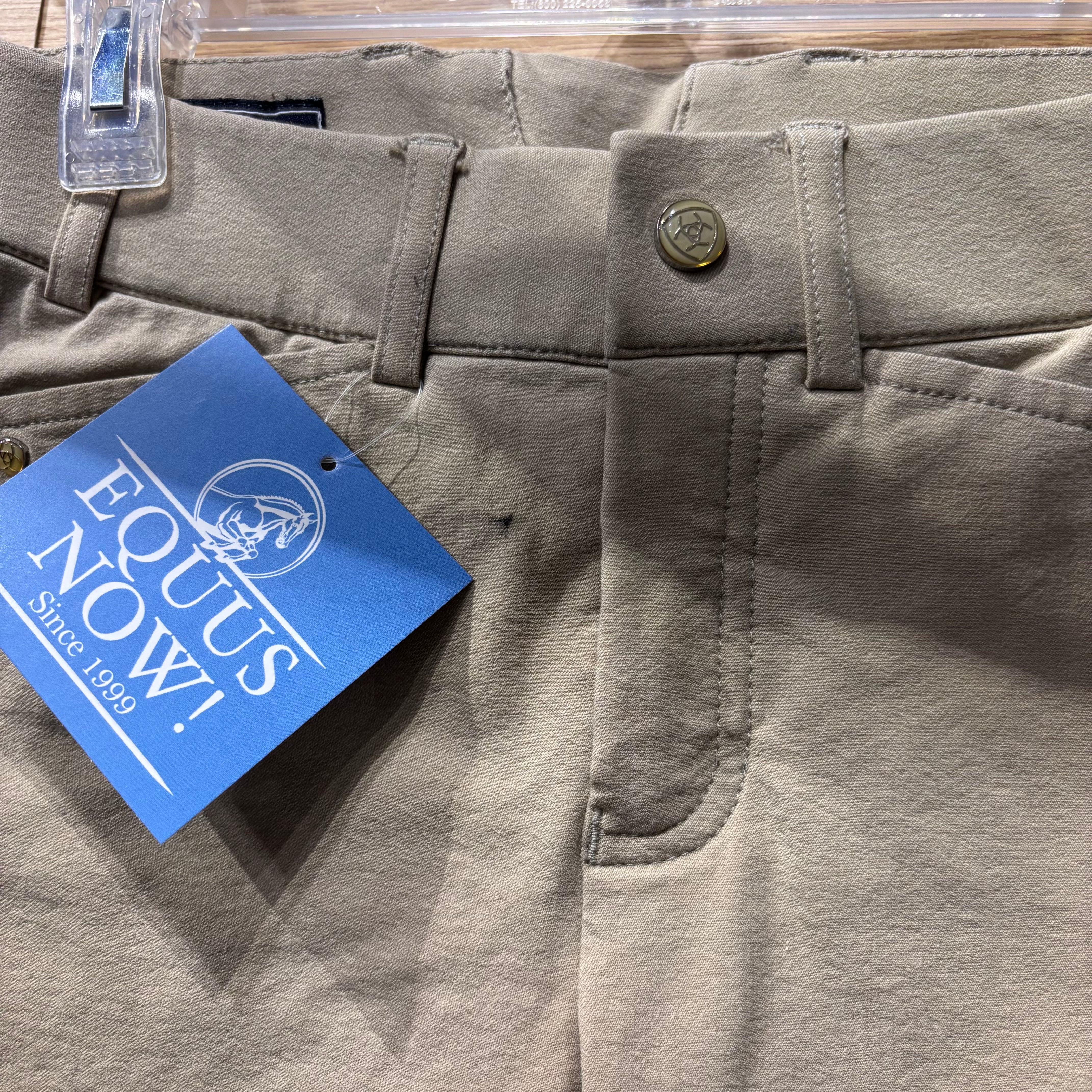 Used Youth US 8 Tan Ariat Elite Knee Patch Breeches