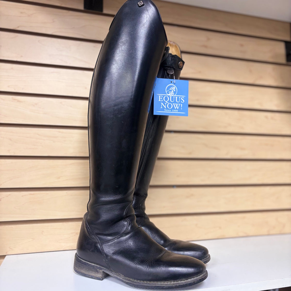 Used Euro 36 Black DeNiro Tiziano Dressage Tall Boots Tall/Slim