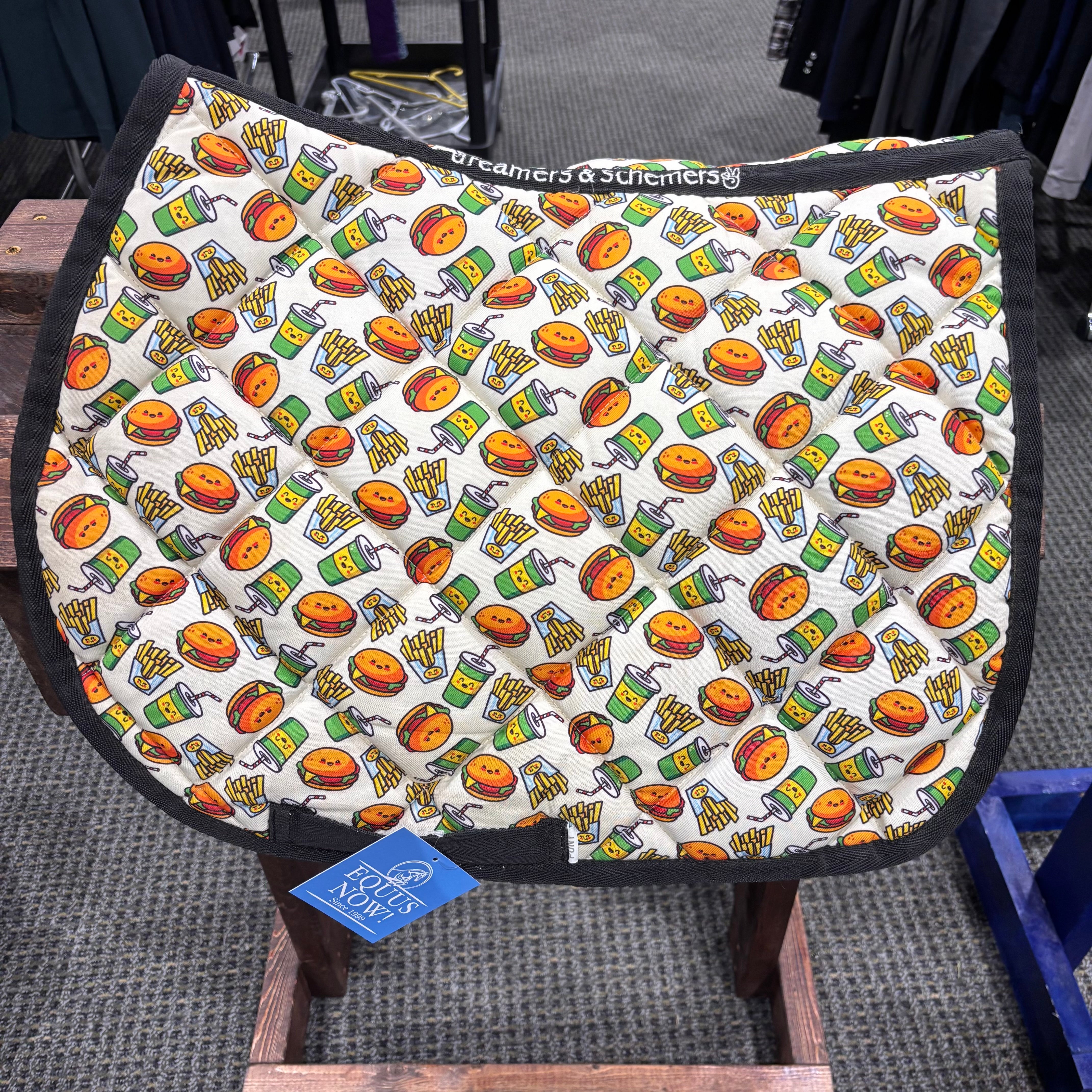 Used Pony Burgers and Fries Dreamers and Schemers Saddle Pad