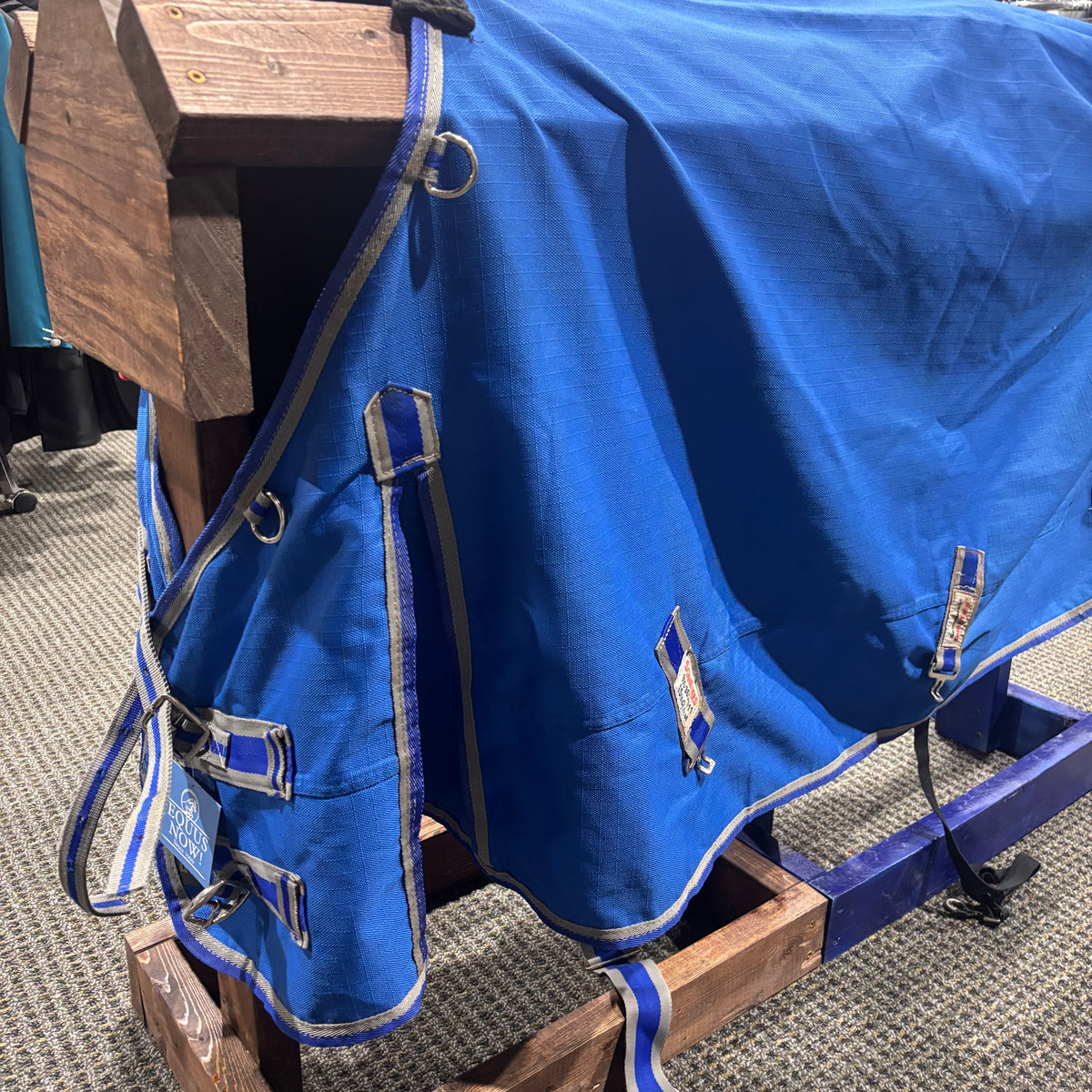 Used 58" Blue Schneiders Saddlery Turnout Sheet