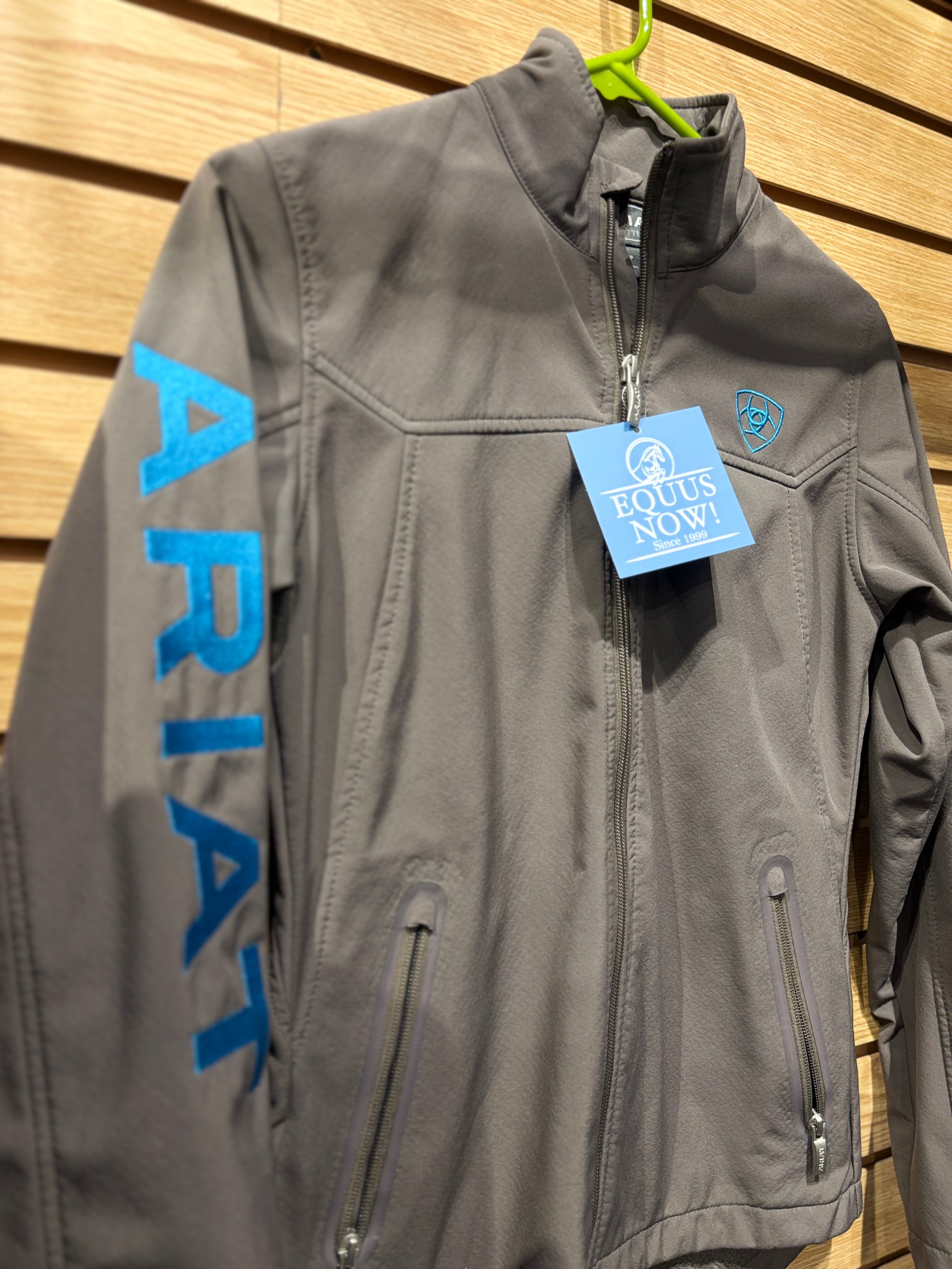 Used XS Grey/Blue Ariat Softshell Jacket