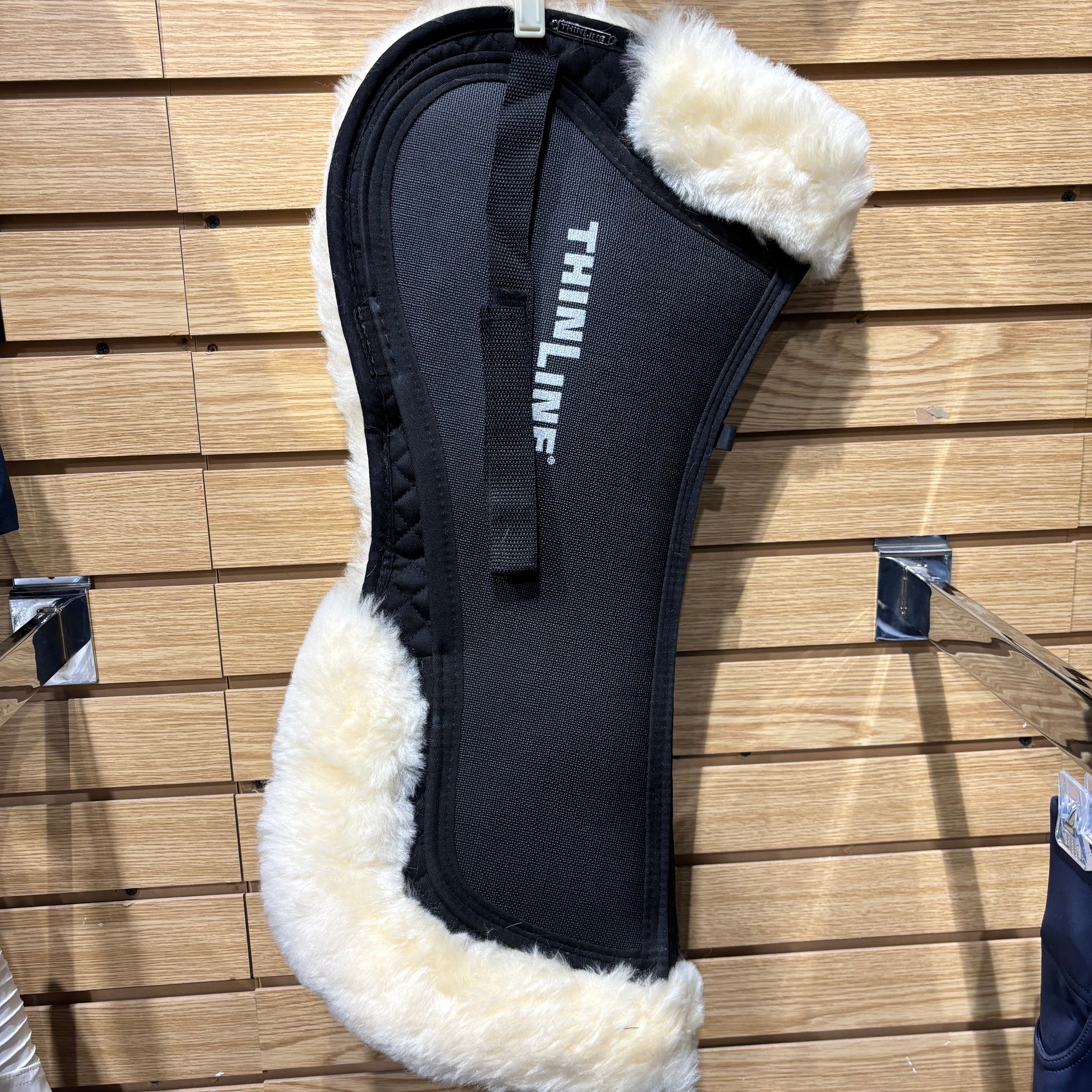 Used Black ThinLine Sheepskin Comfort Half Pad