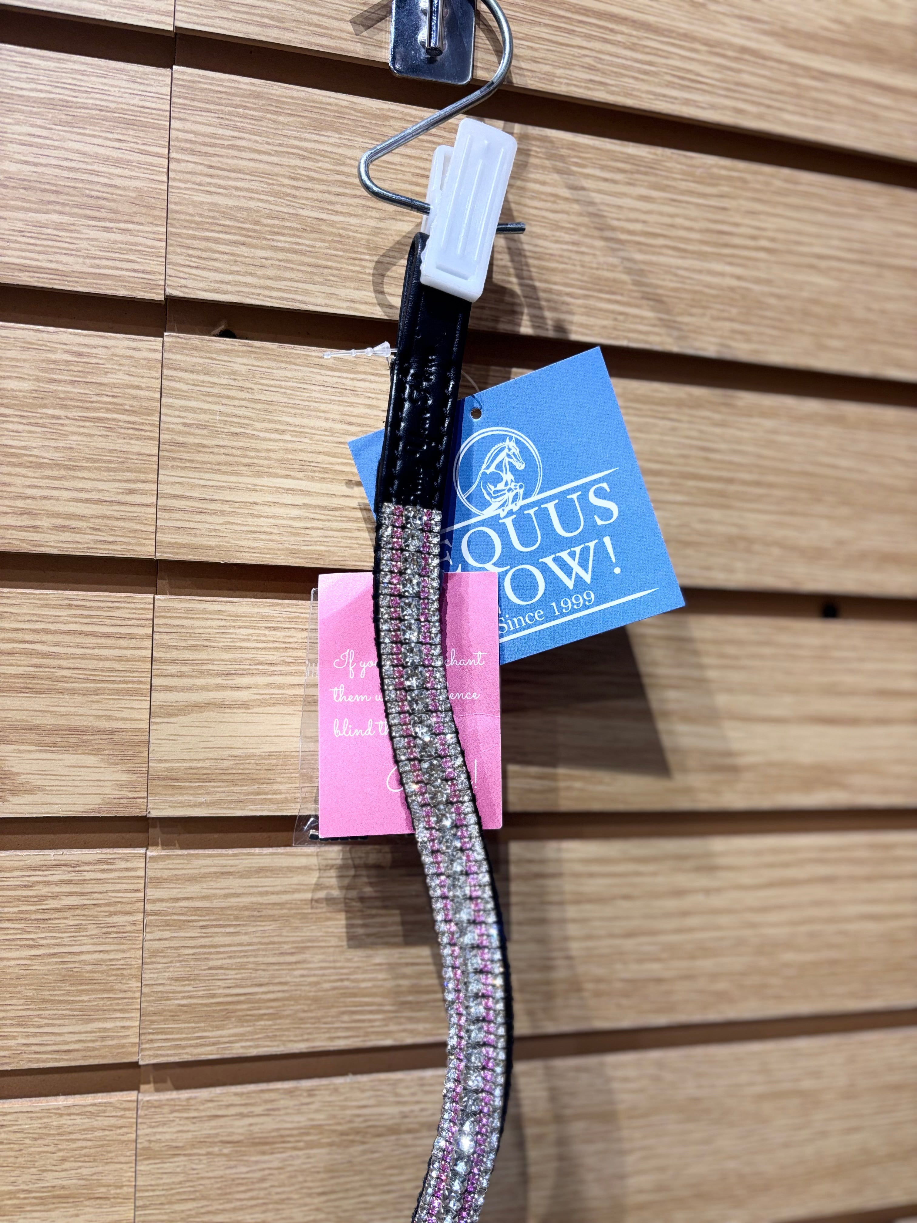 Used XFull Crystal/Pink Bling Your Horse Crystal Browband