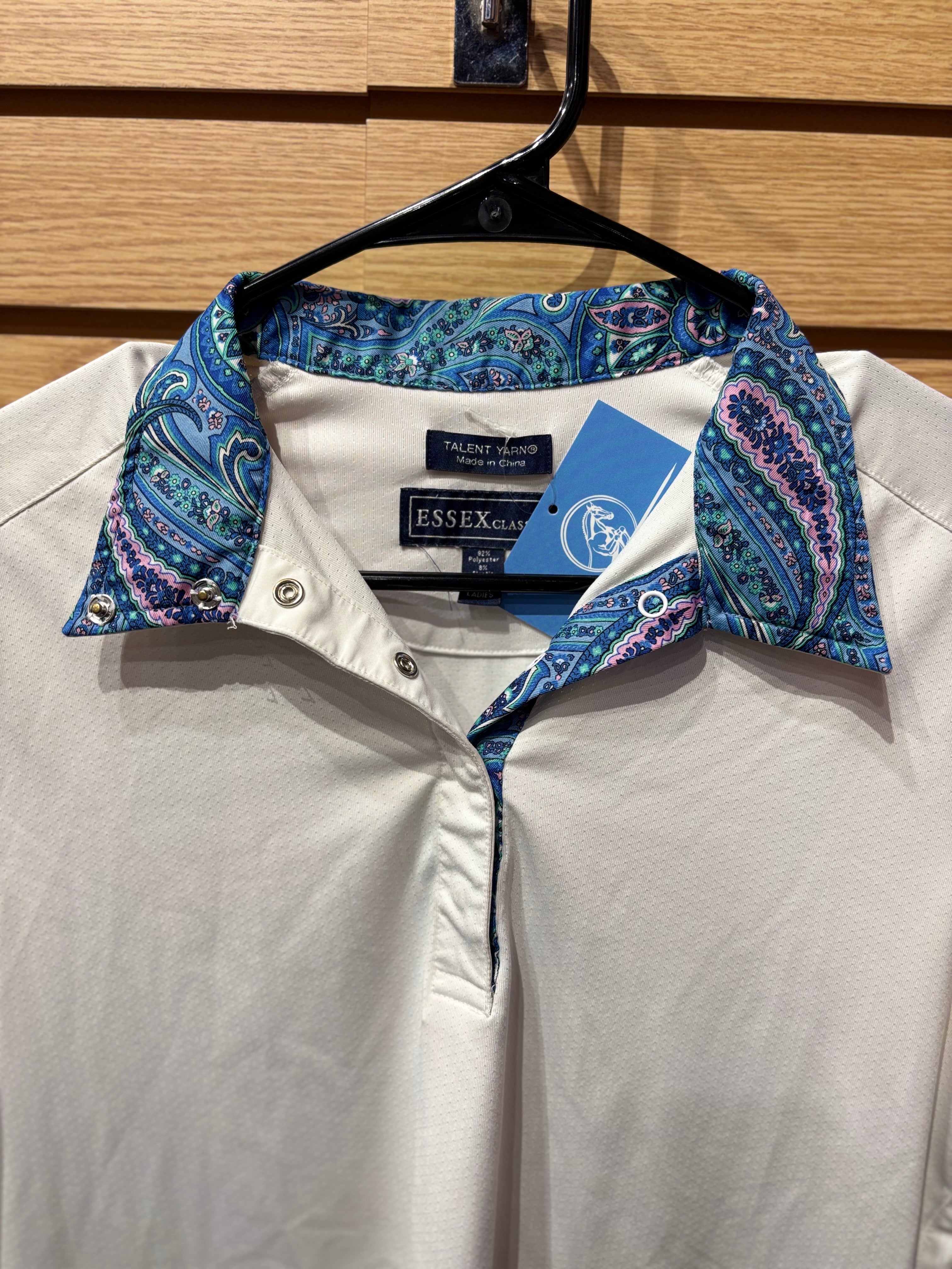 Used Ladies Medium White Essex Classics Show Shirt