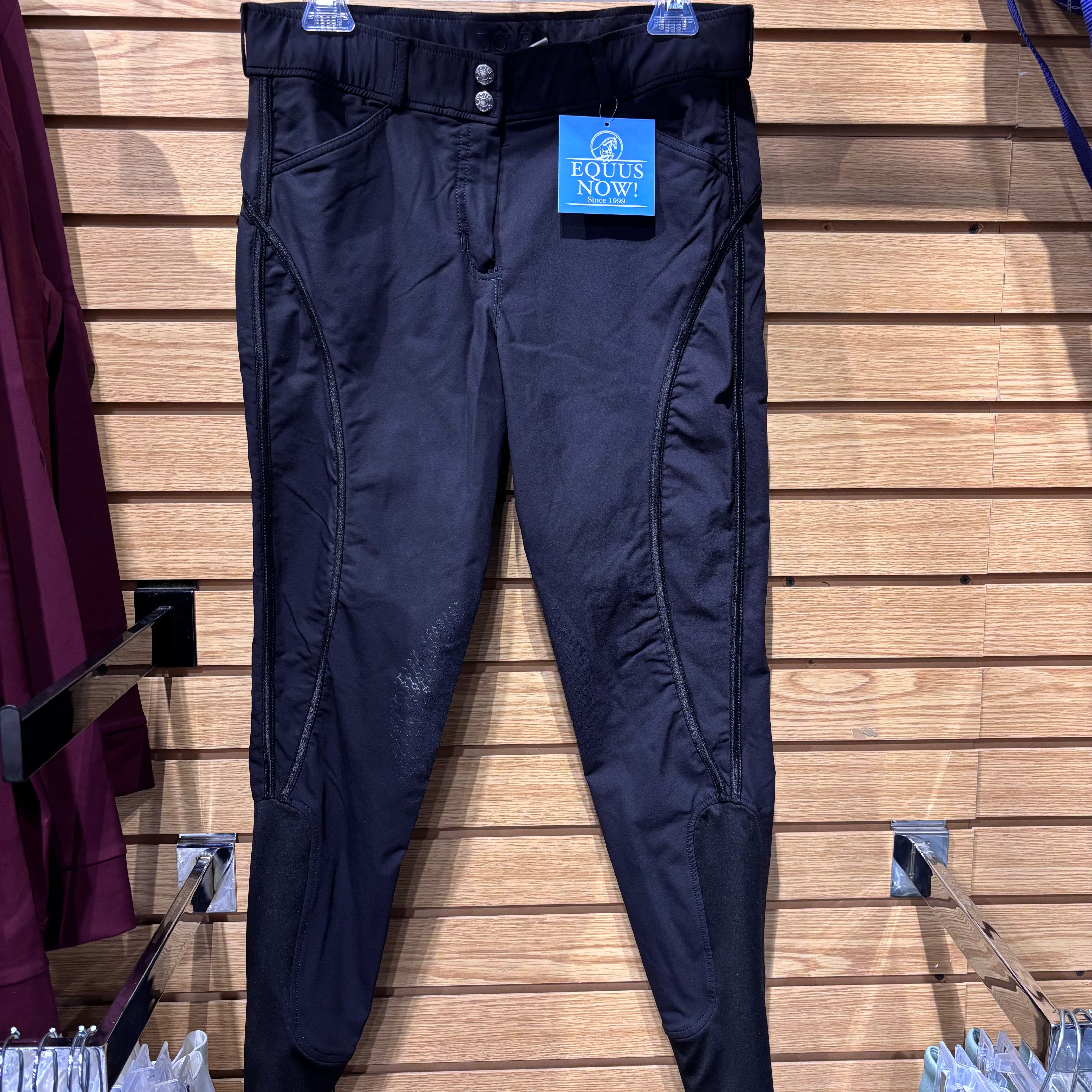 Used Dover Knee Patch Black Breeches 30