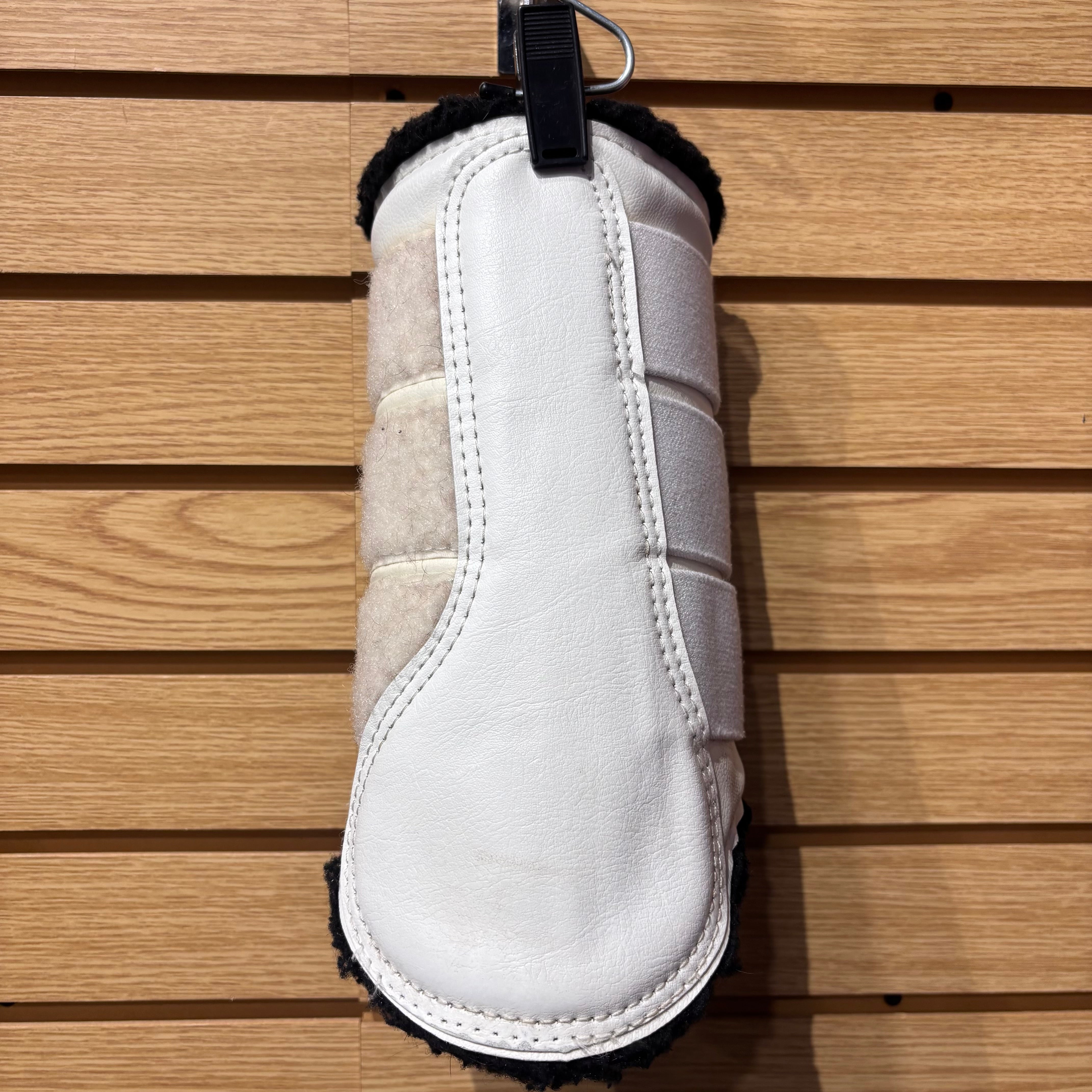 Used Large White Dressage Sport Boots