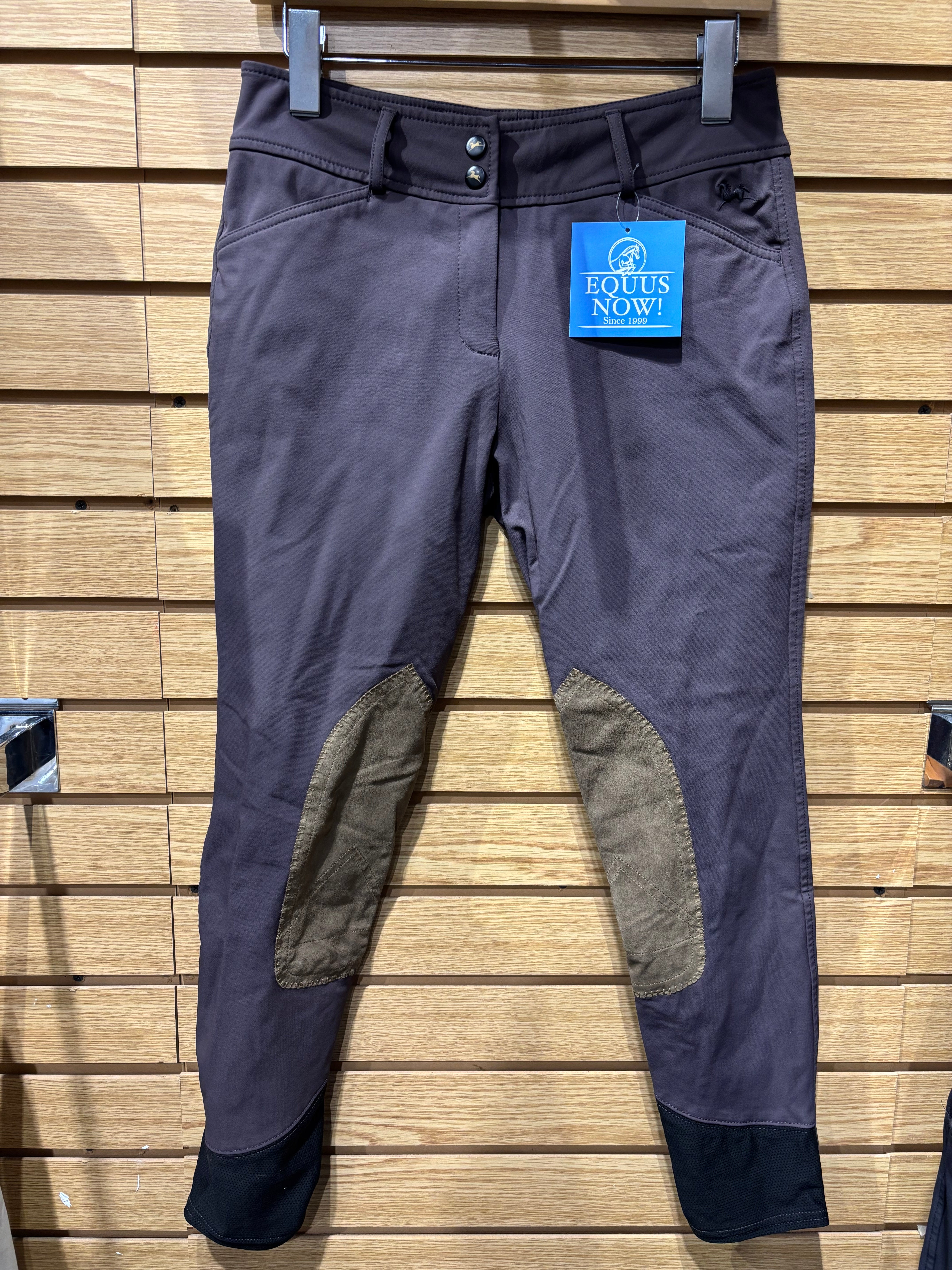Used RJ Classics 28R Plum Knee Patch Breeches