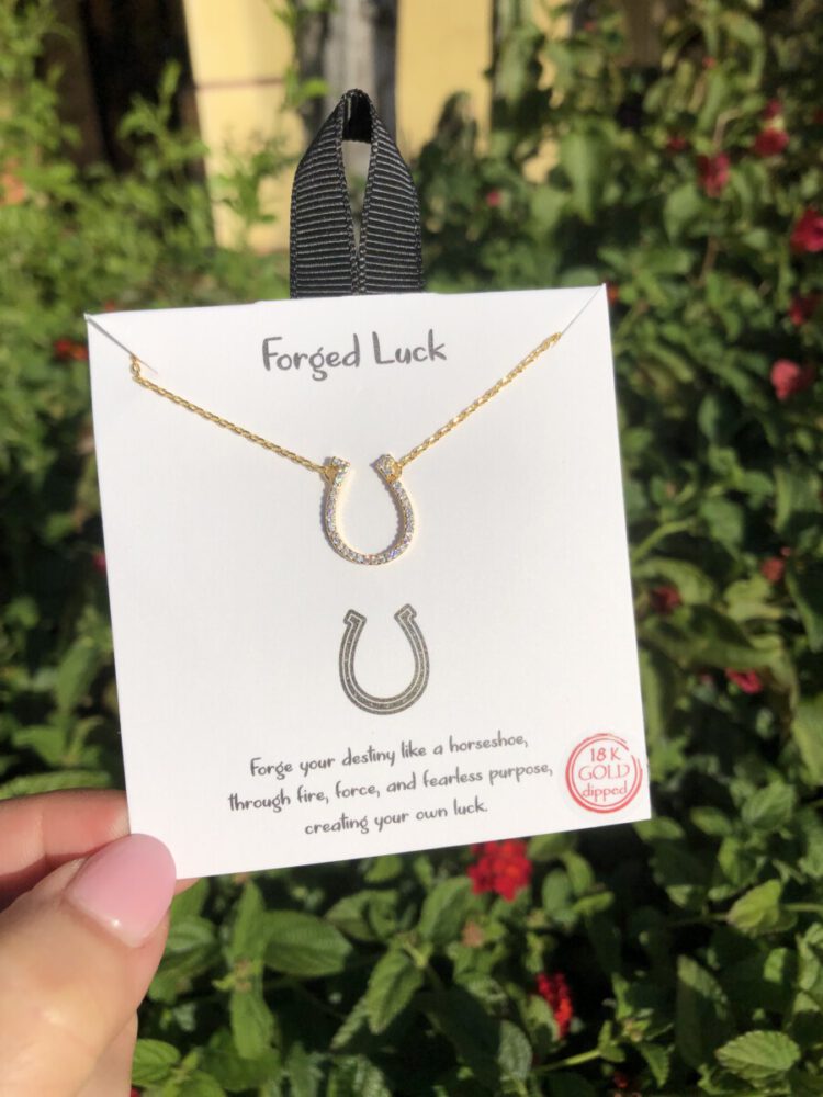 Forged Luck Pendant Necklace