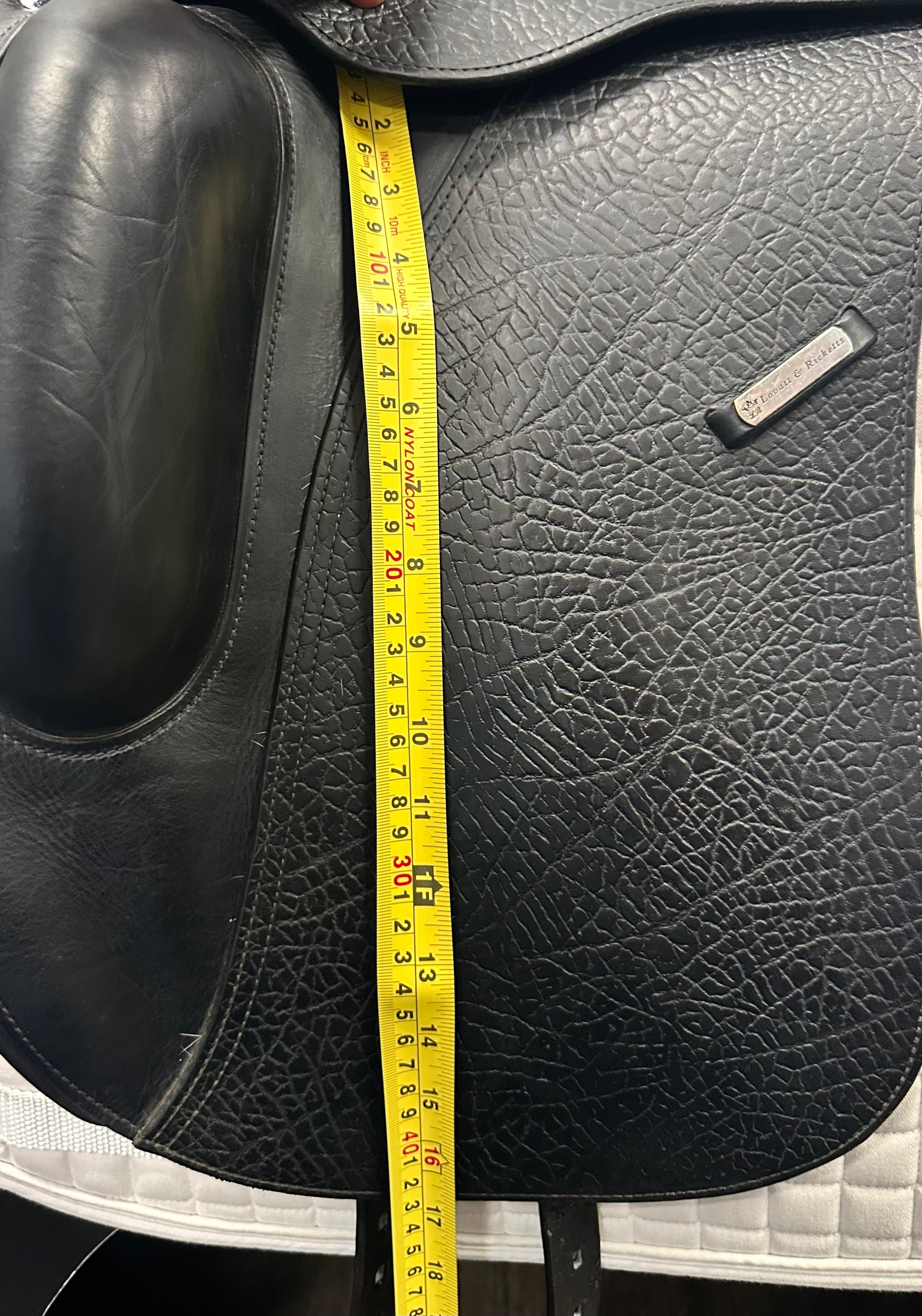 Used Lovatt & Ricketts Dressage Saddle 17.5 Wide Tree