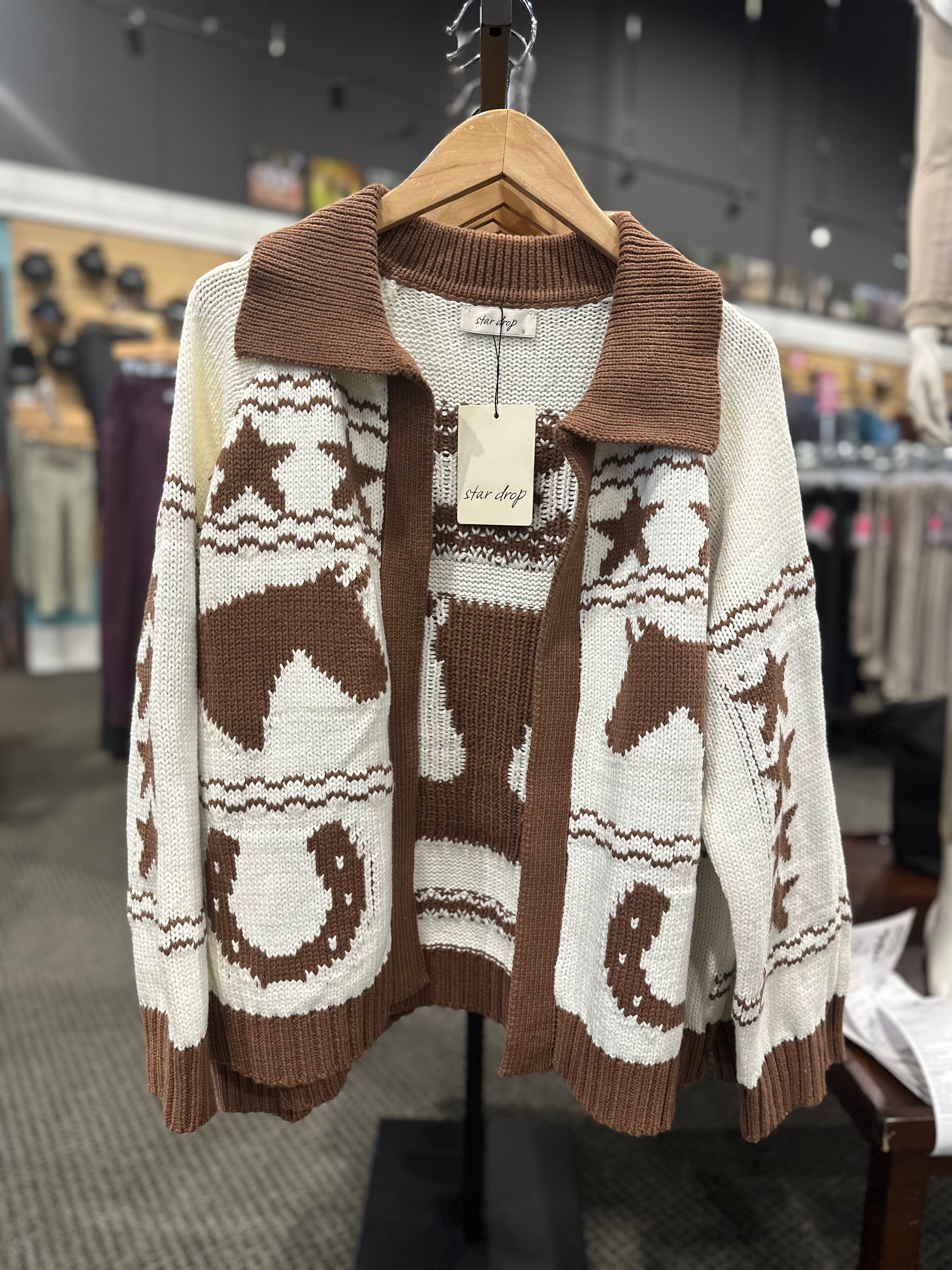 Horseshoe Open Cardigan