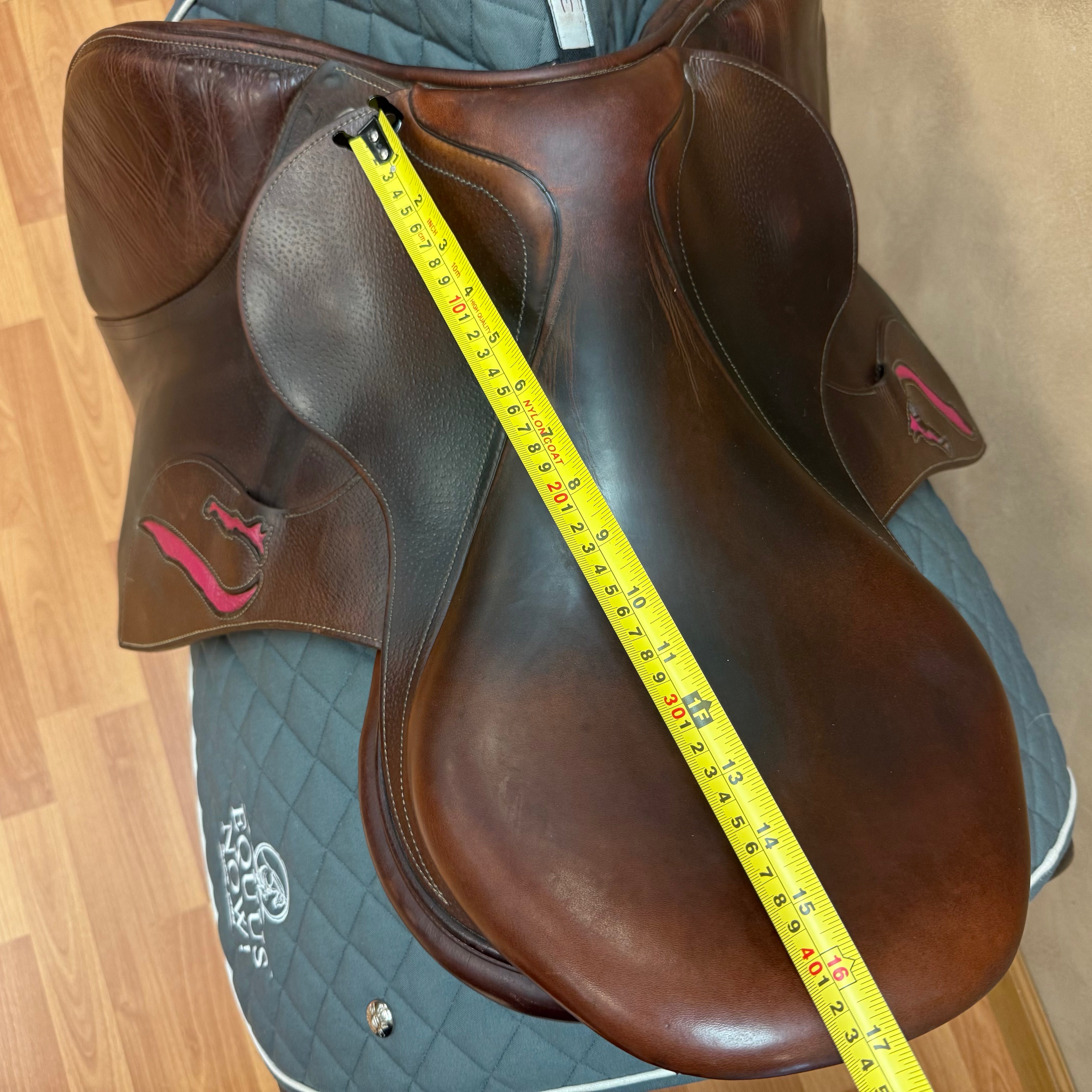Used Antares Connexion Jump Saddle 17.5" Medium Wide Tree