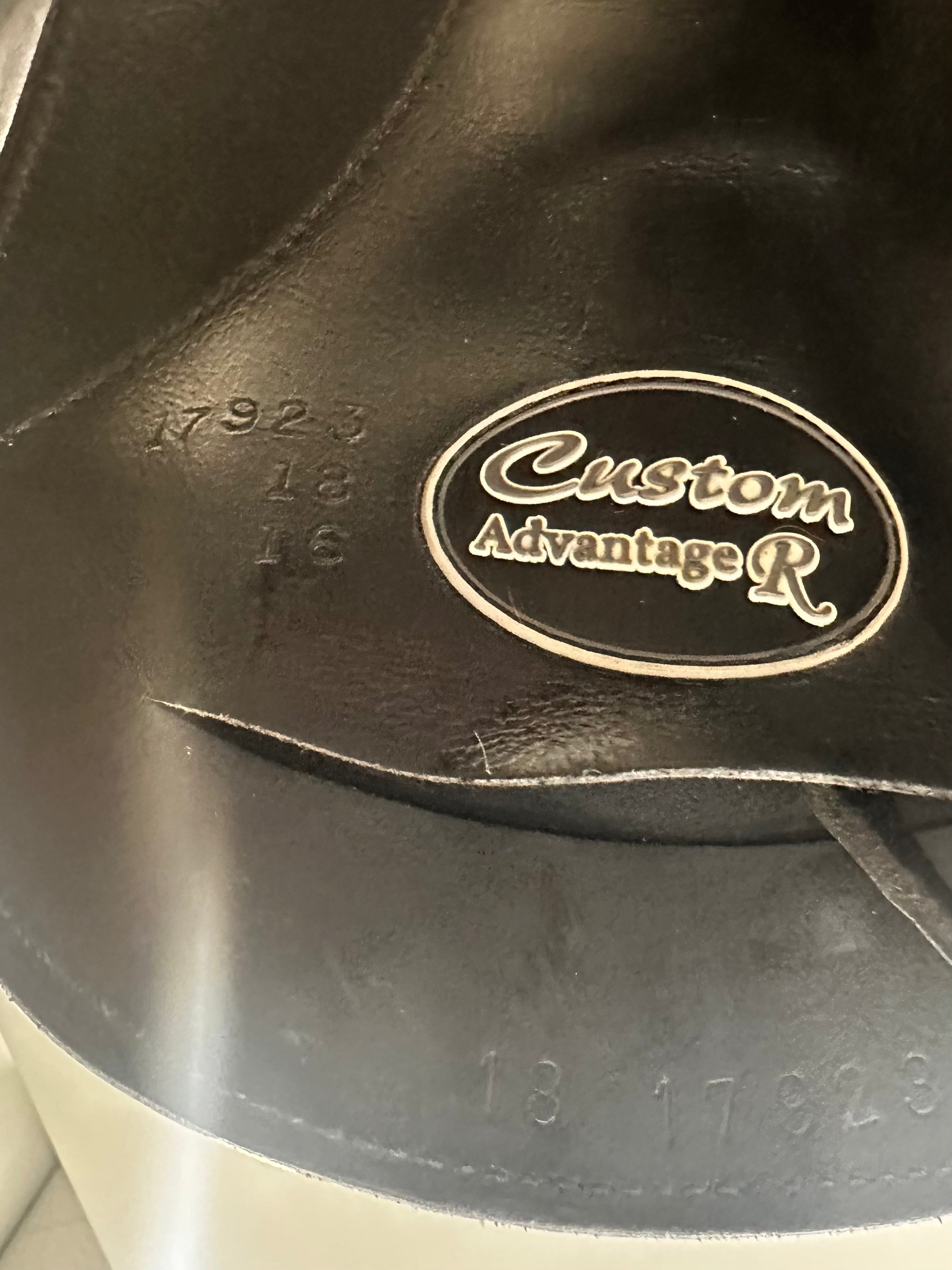 Used Custom Dressage Saddle 18 Wide Tree