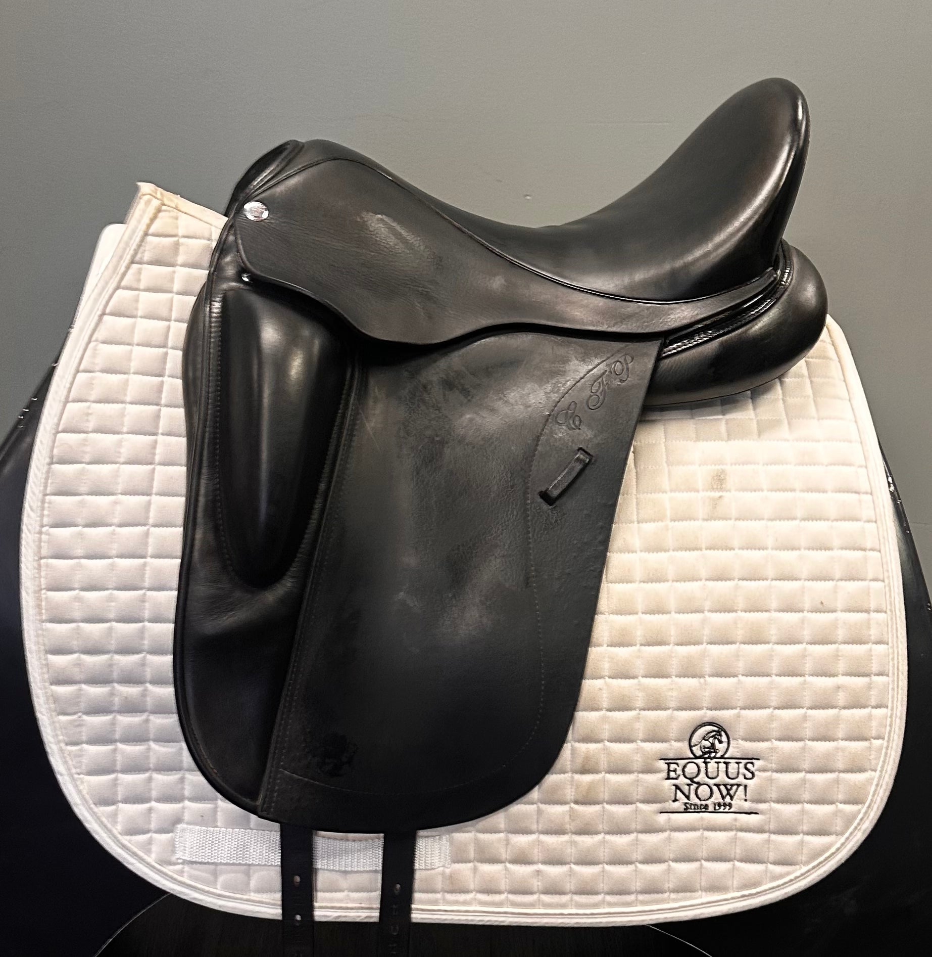 Used Patrick Liberty Dressage Saddle 17.5 Wide Tree
