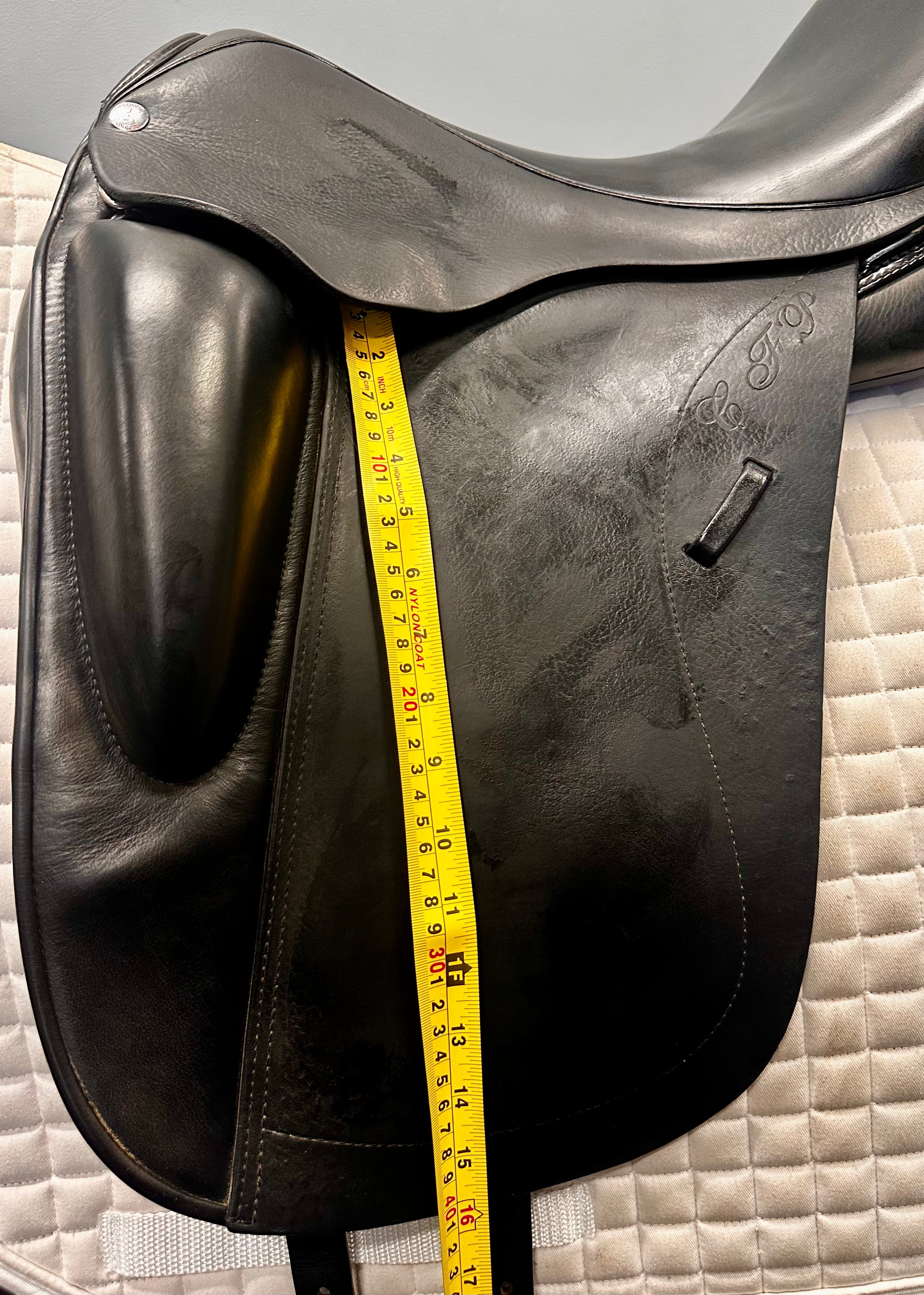 Used Patrick Liberty Dressage Saddle 17.5 Wide Tree
