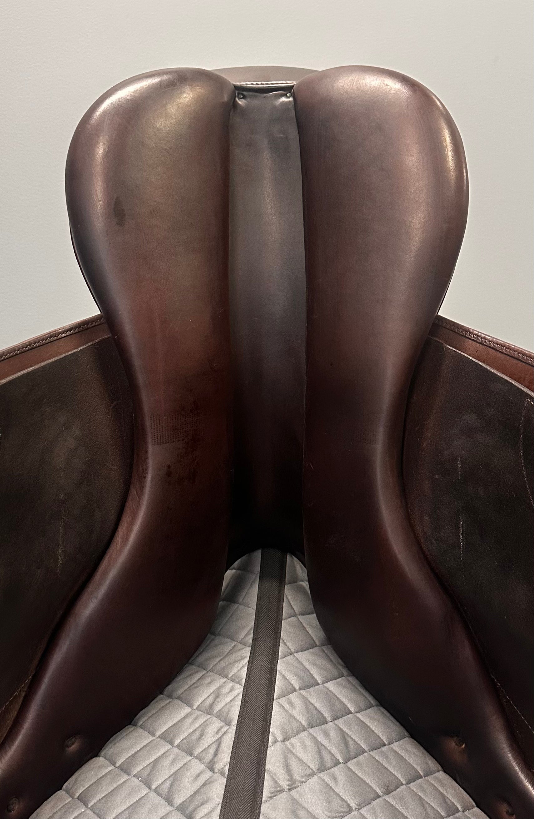 Used M Toulouse Jump Saddle 17" Medium Wide Gullet