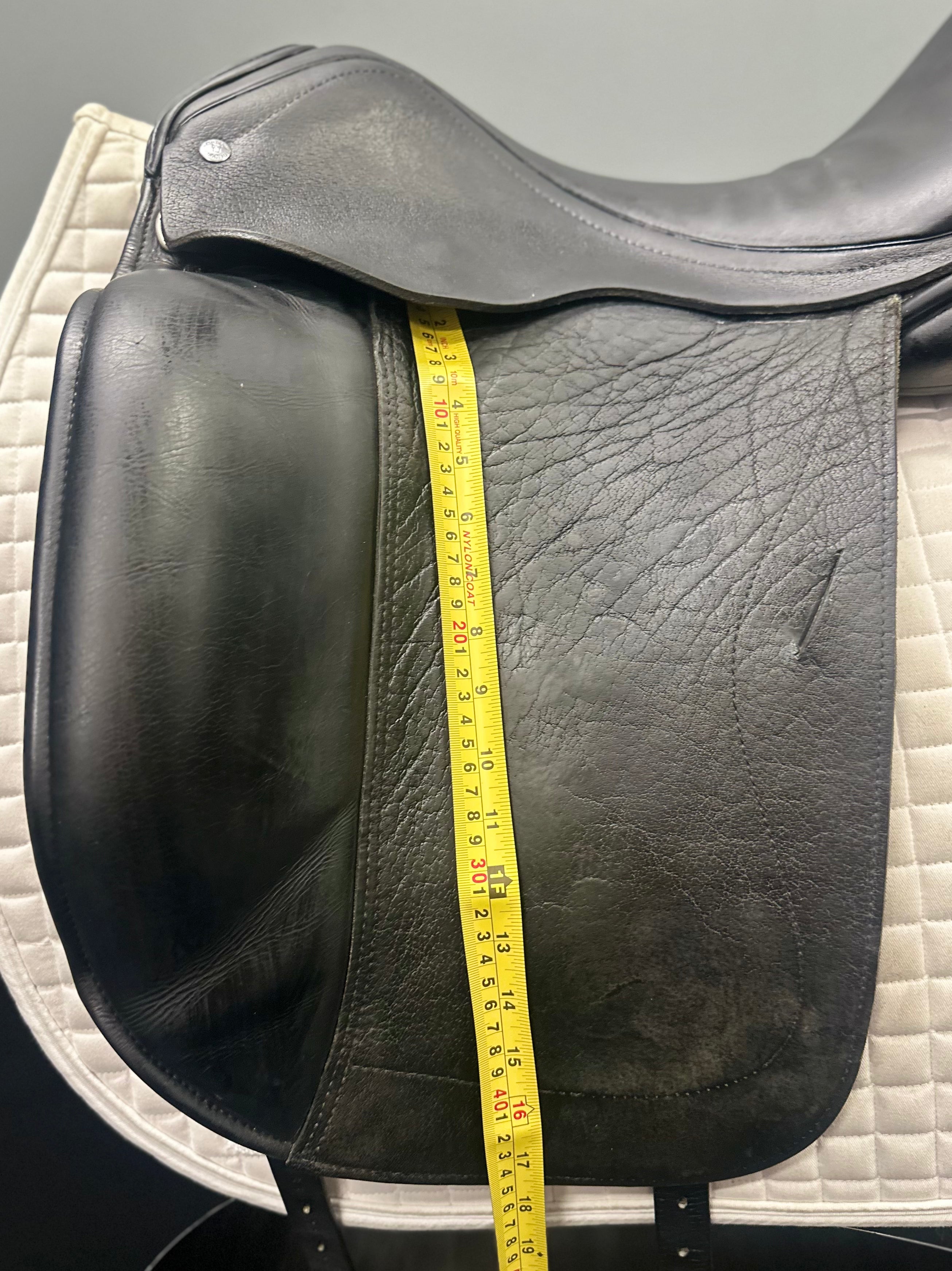 Used Custom Dressage Saddle 18" Medium Tree
