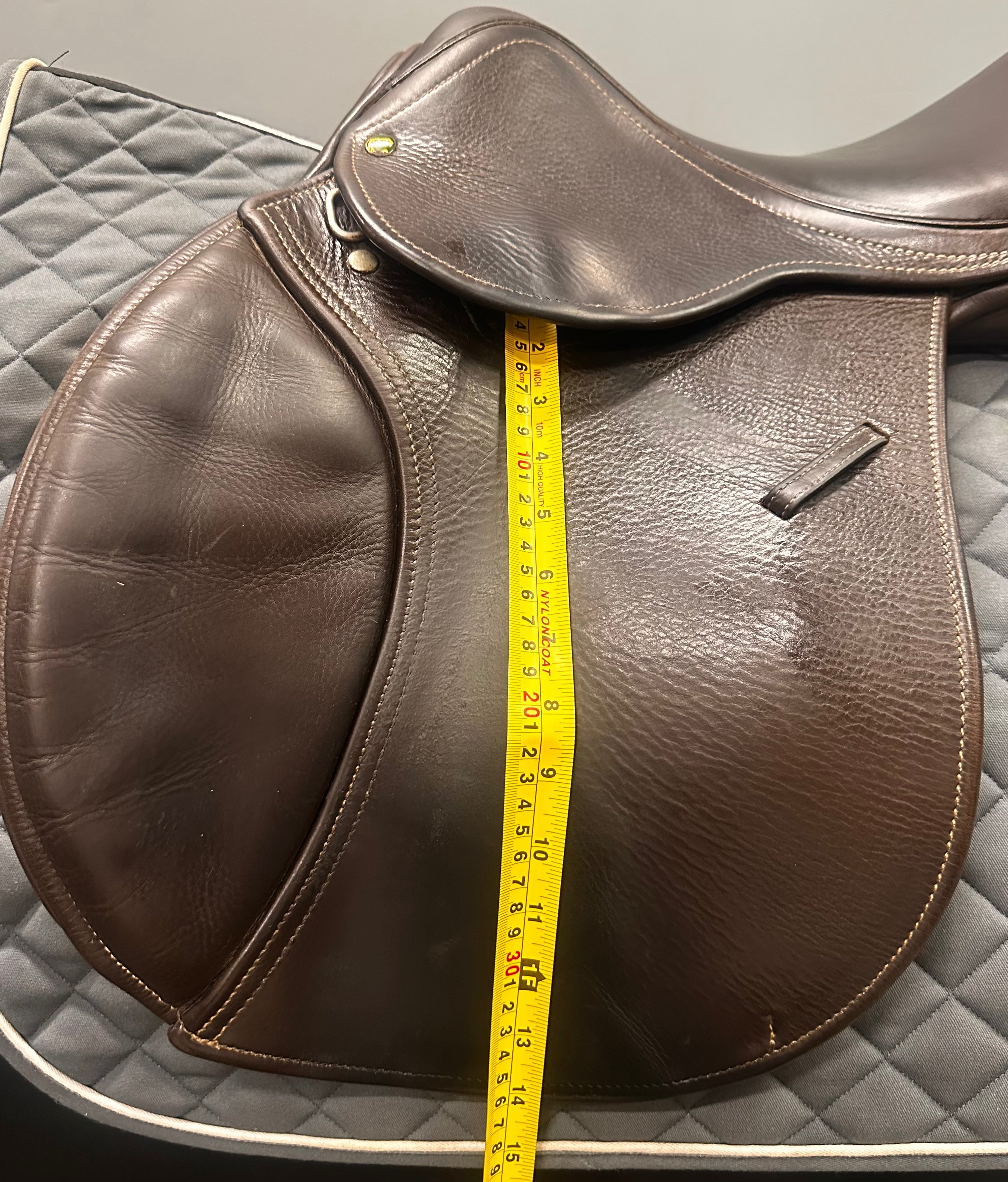 Used County Jump Saddle- 16" Medium Tree/ Forward Flap