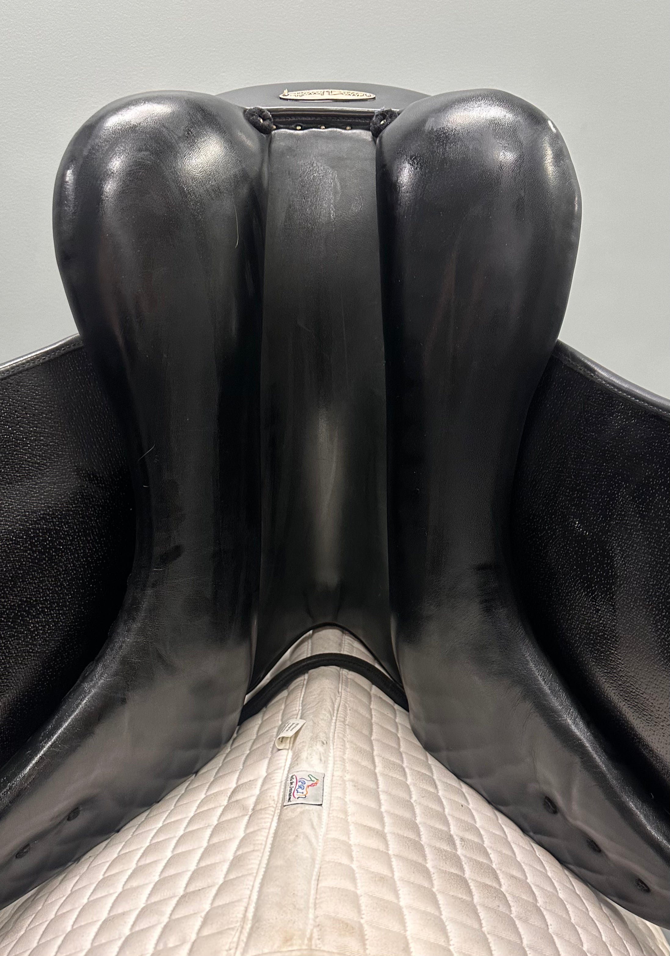 Used Henry Dabbs Dressage Saddle 17.5" Wide Tree