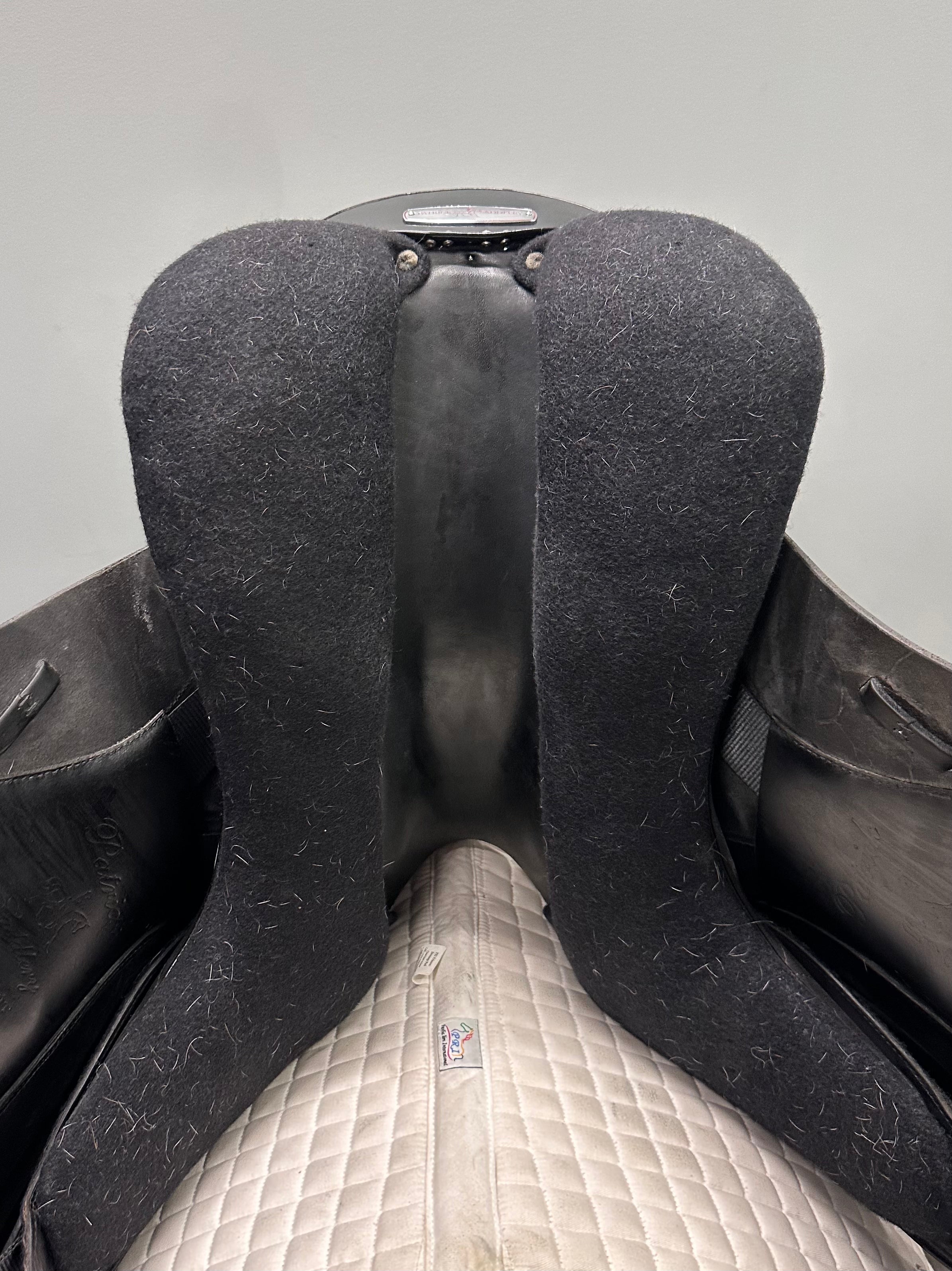 Used Patrick Saddlery Dressage Saddle 18" Medium-Wide Tree