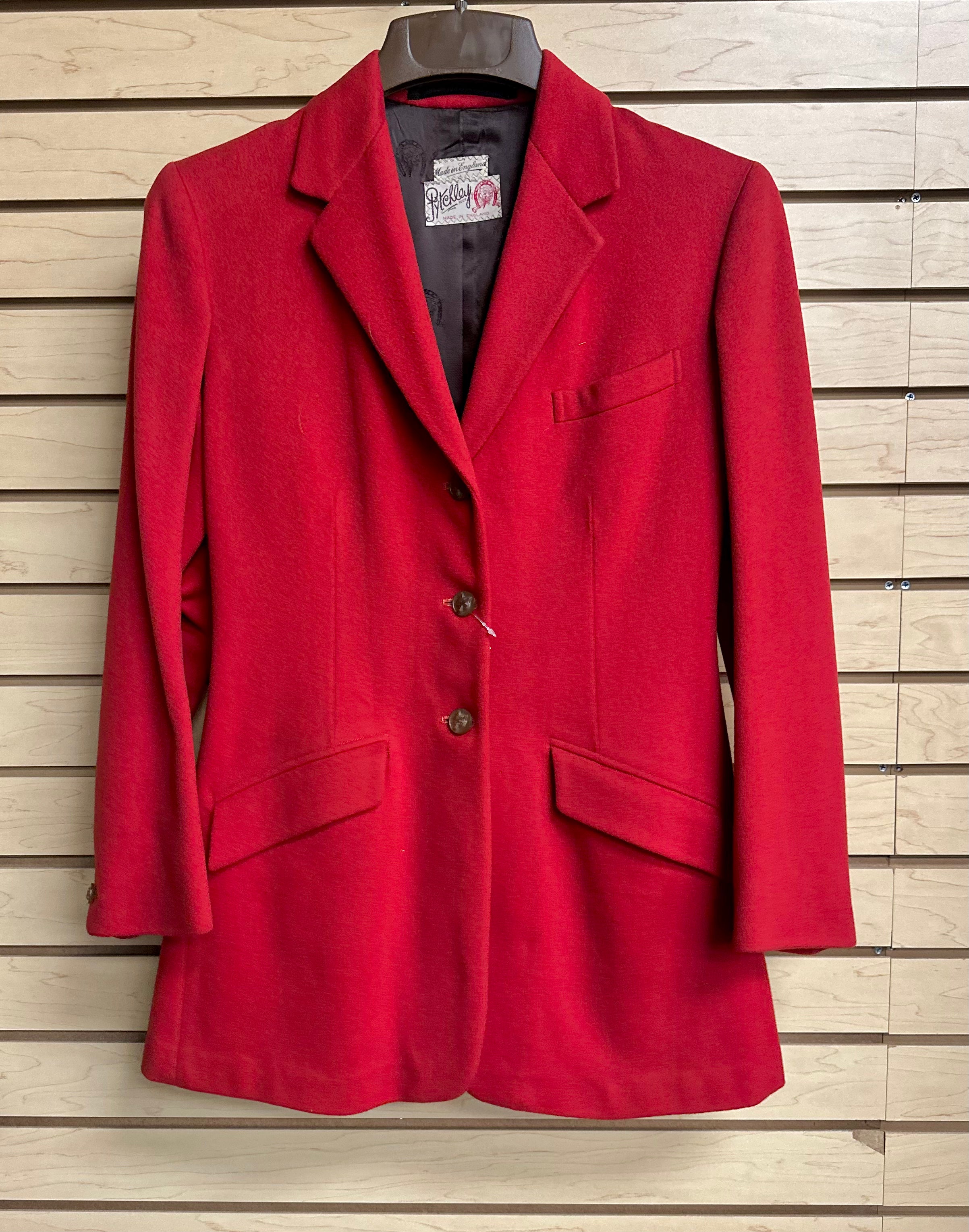 Used Red Pytchley Wool Hunt Coat