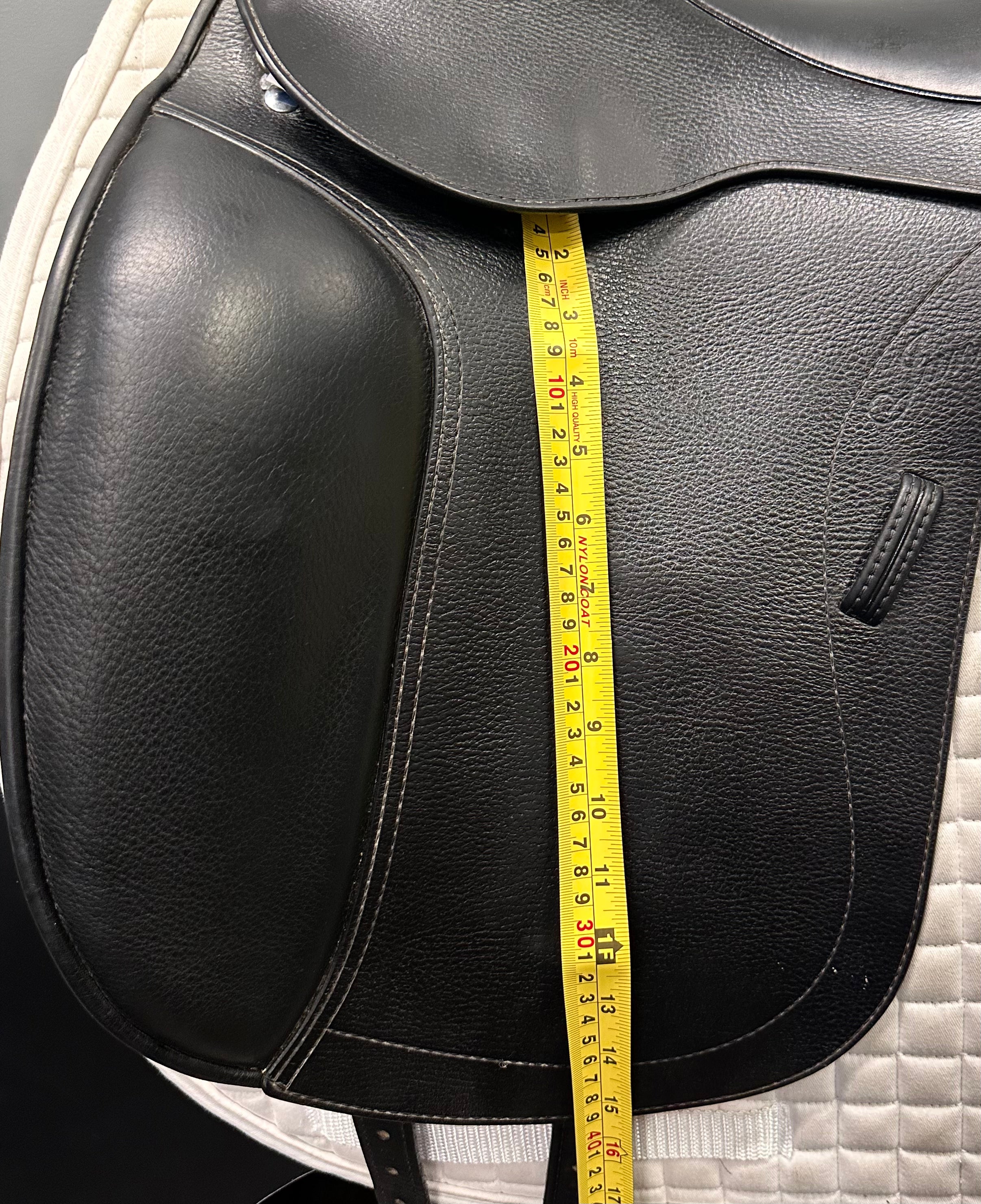 Used Patrick Saddlery Dressage Saddle 17.5" Medium-Wide Tree