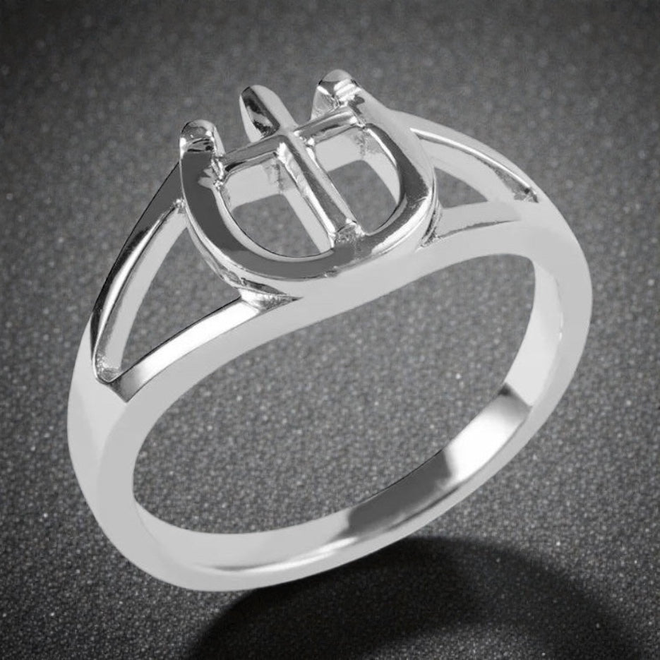 SALE Kelly Herd Cross & Horseshoe Ring