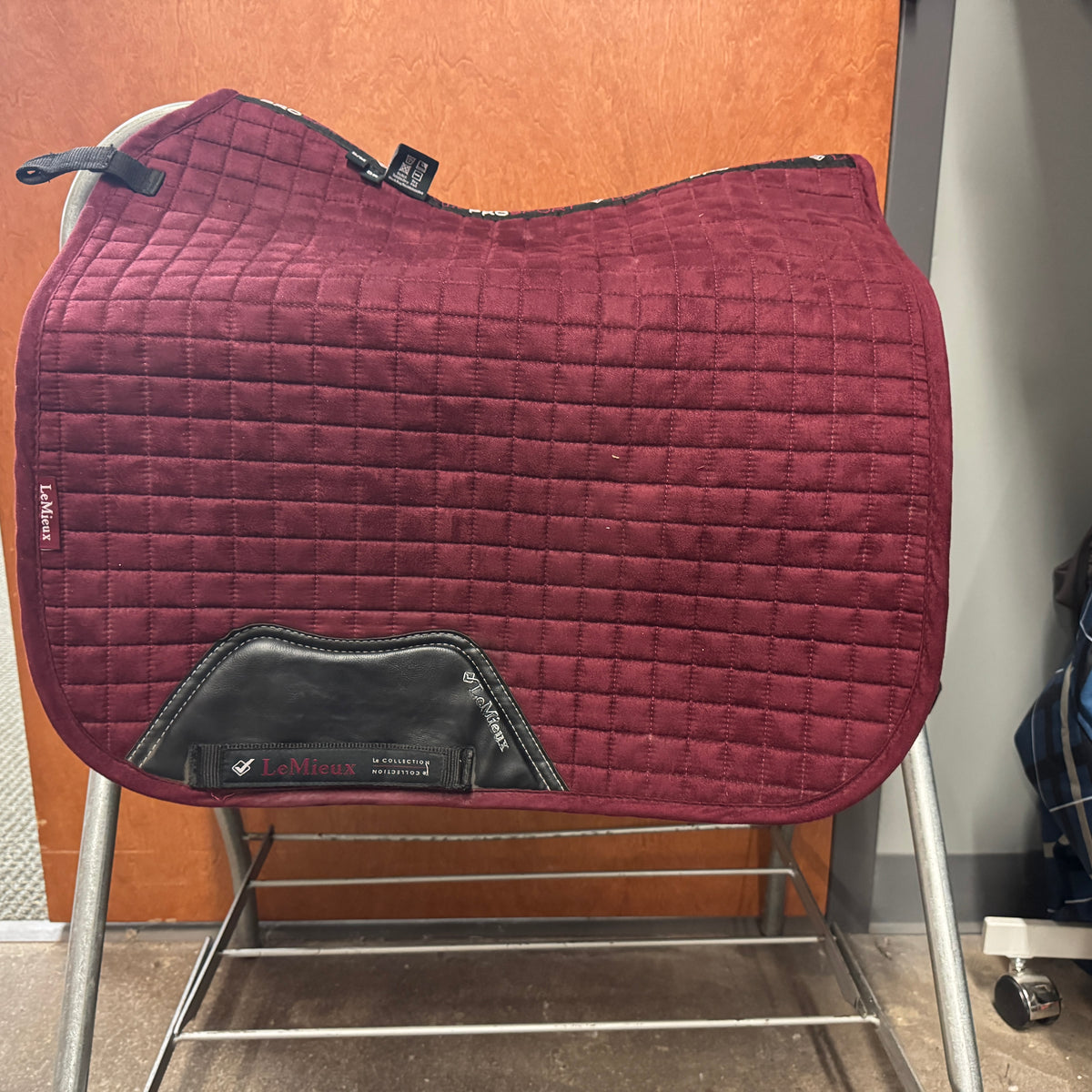 Used S/M Maroon LeMieux Dressage Saddle Pad