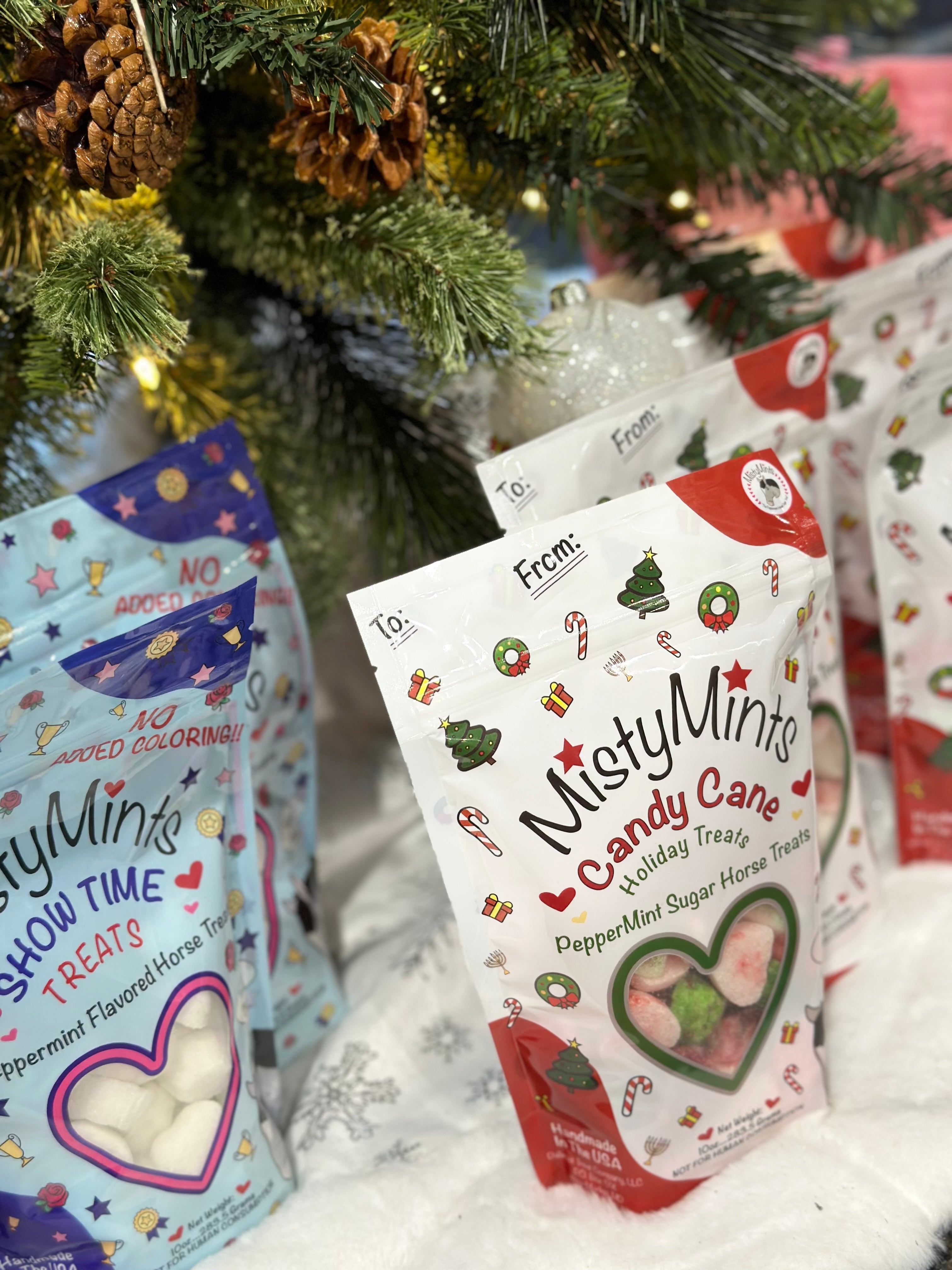 Misty Mints Candy Cane Holiday Horse Treats