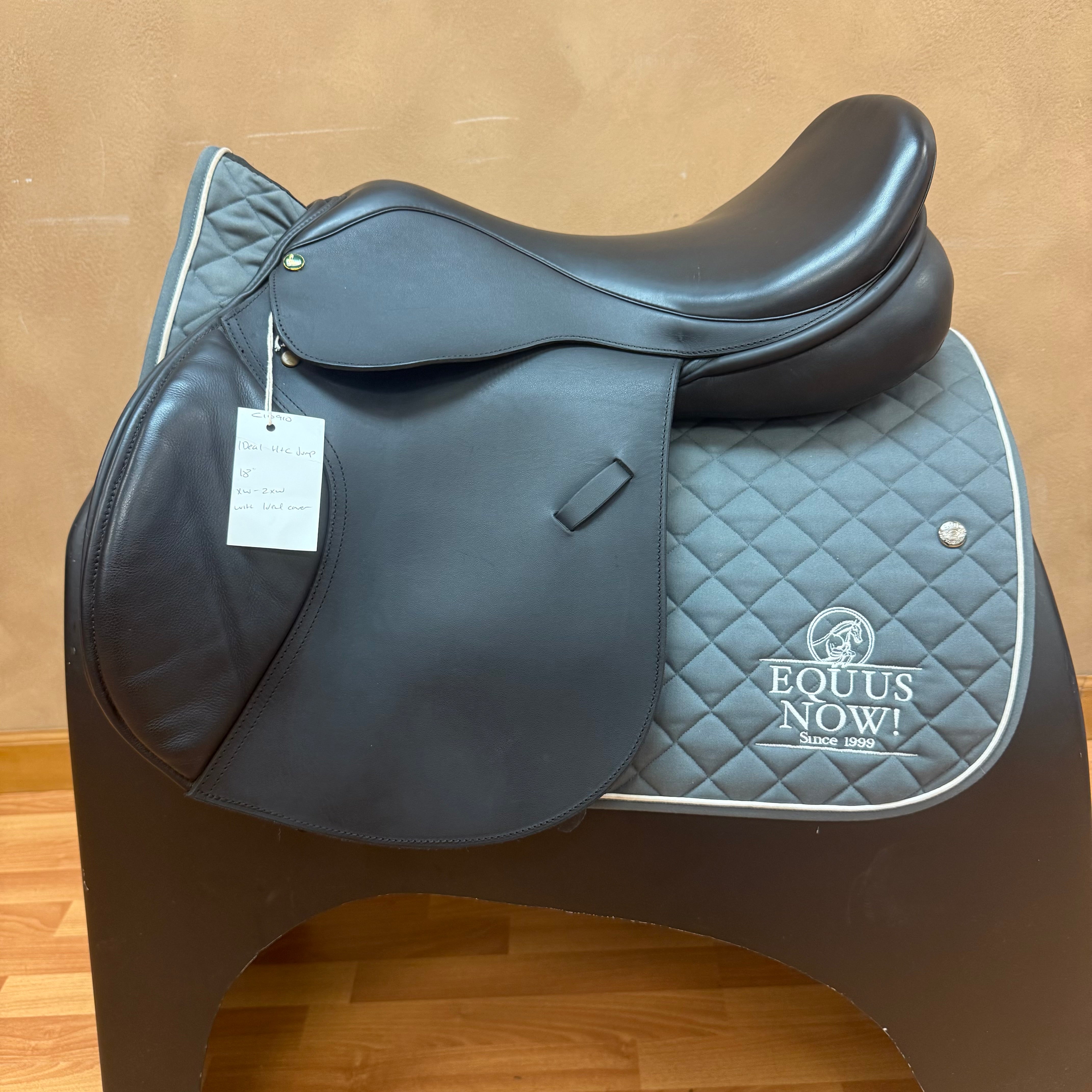 Used Ideal H&C Jump Saddle 18" Extra Wide Tree