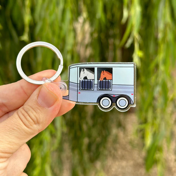 High Point Equestrian Trailer Keychain