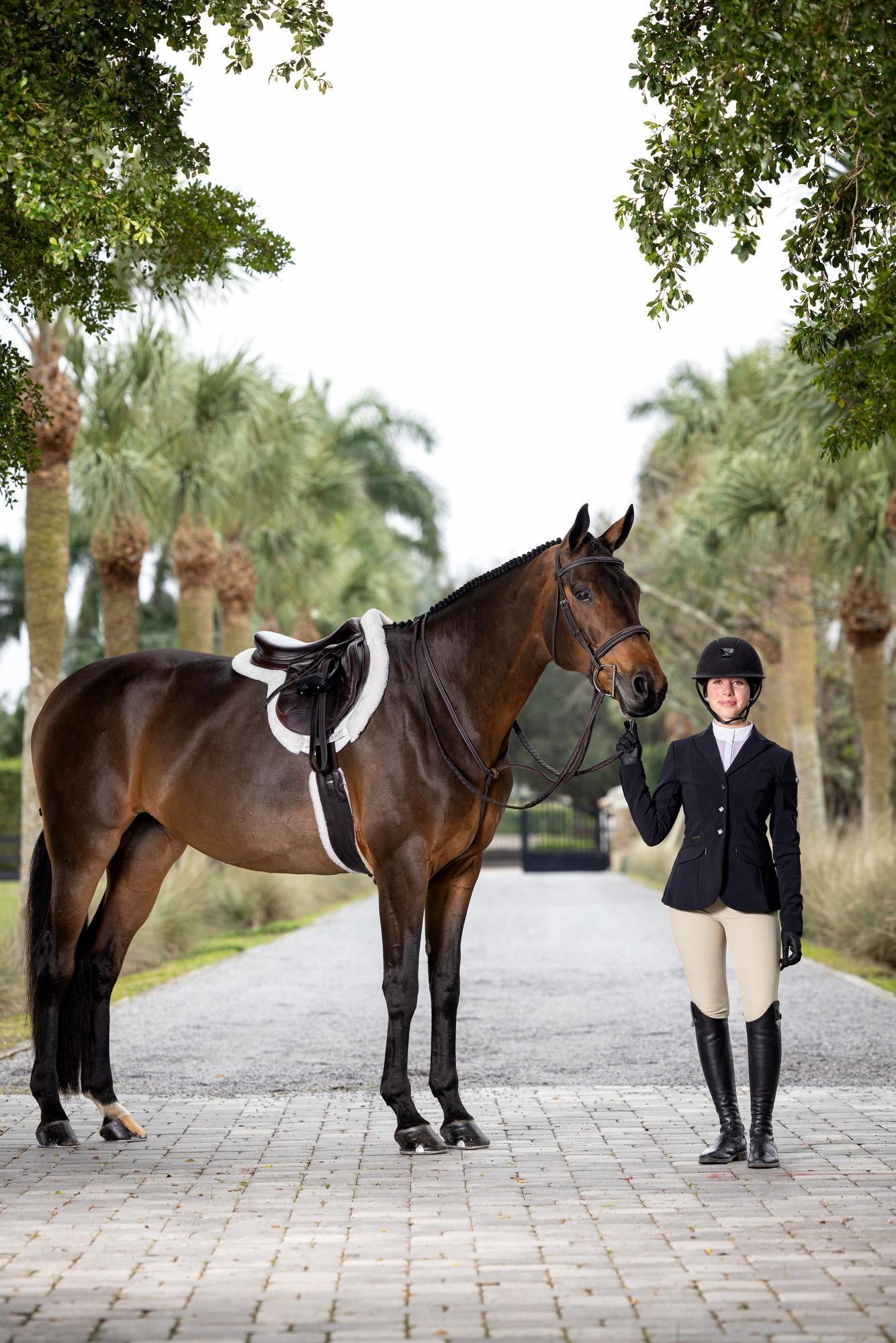 LeMieux Stitched Hunter Bridle with Laced Reins