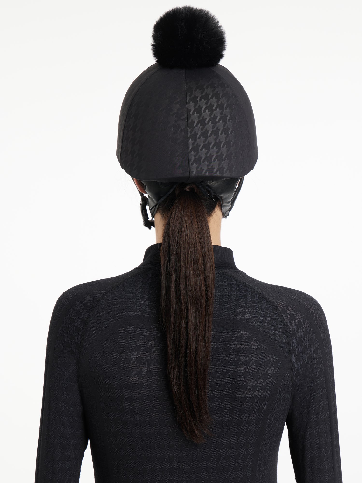 LeMieux Aspen Houndstooth Helmet Silk