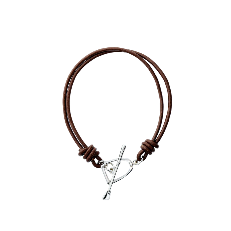 Michel McNabb Leather Toggle Bracelet