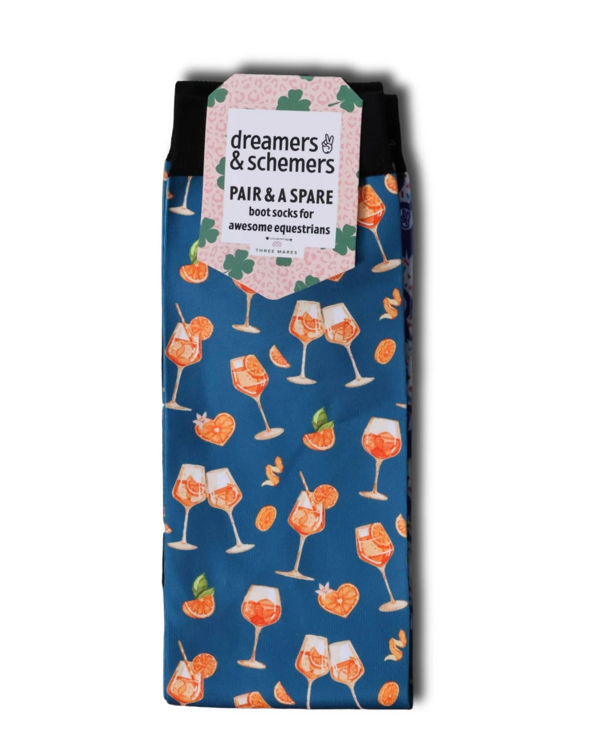 Dreamers & Schemers Pair & A Spare Socks - Aperol Spritz
