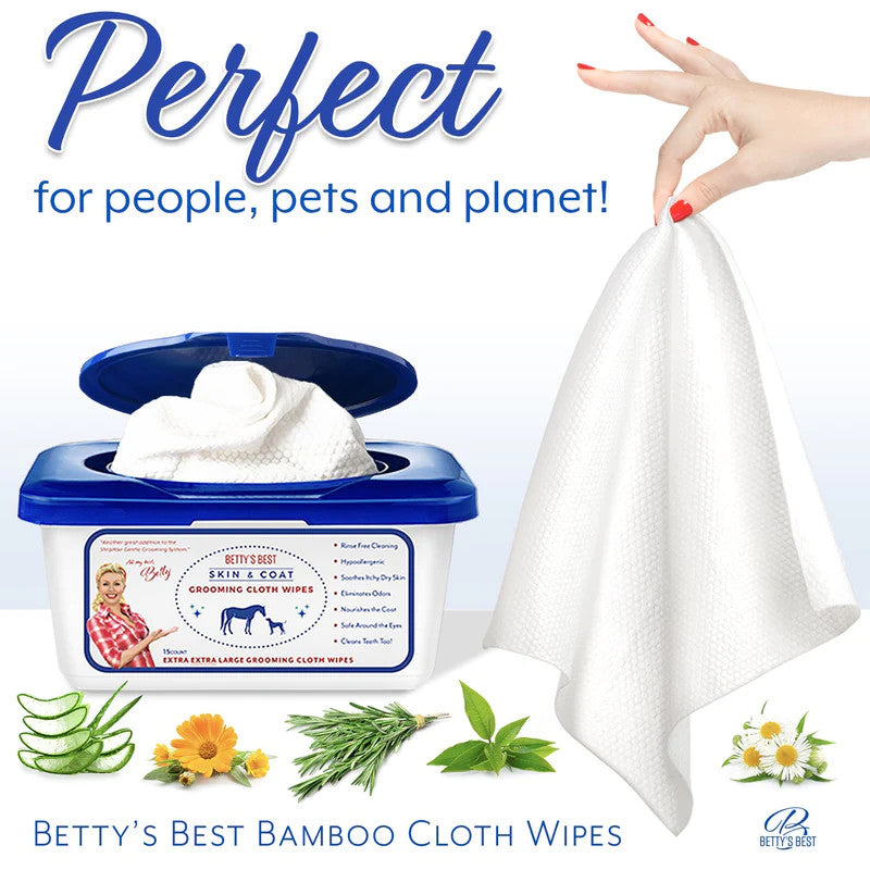 Betty's Best Skin & Coat Grooming Cloth Wipes - sku to order - 116937