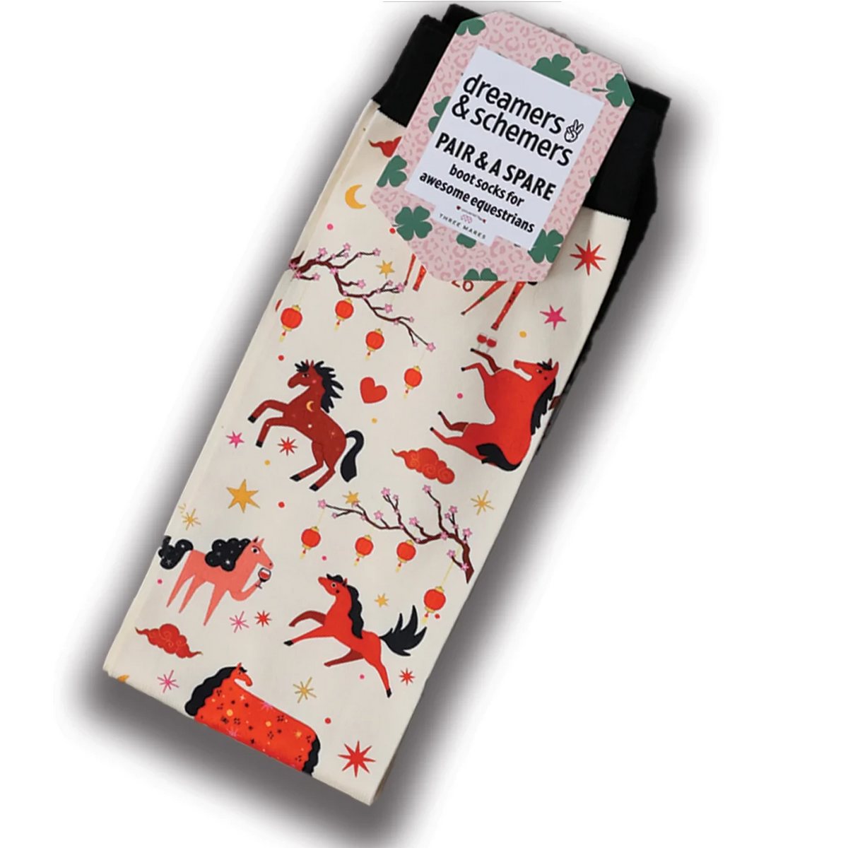 Dreamers & Schemers Pair & A Spare Socks - Year of the Horse
