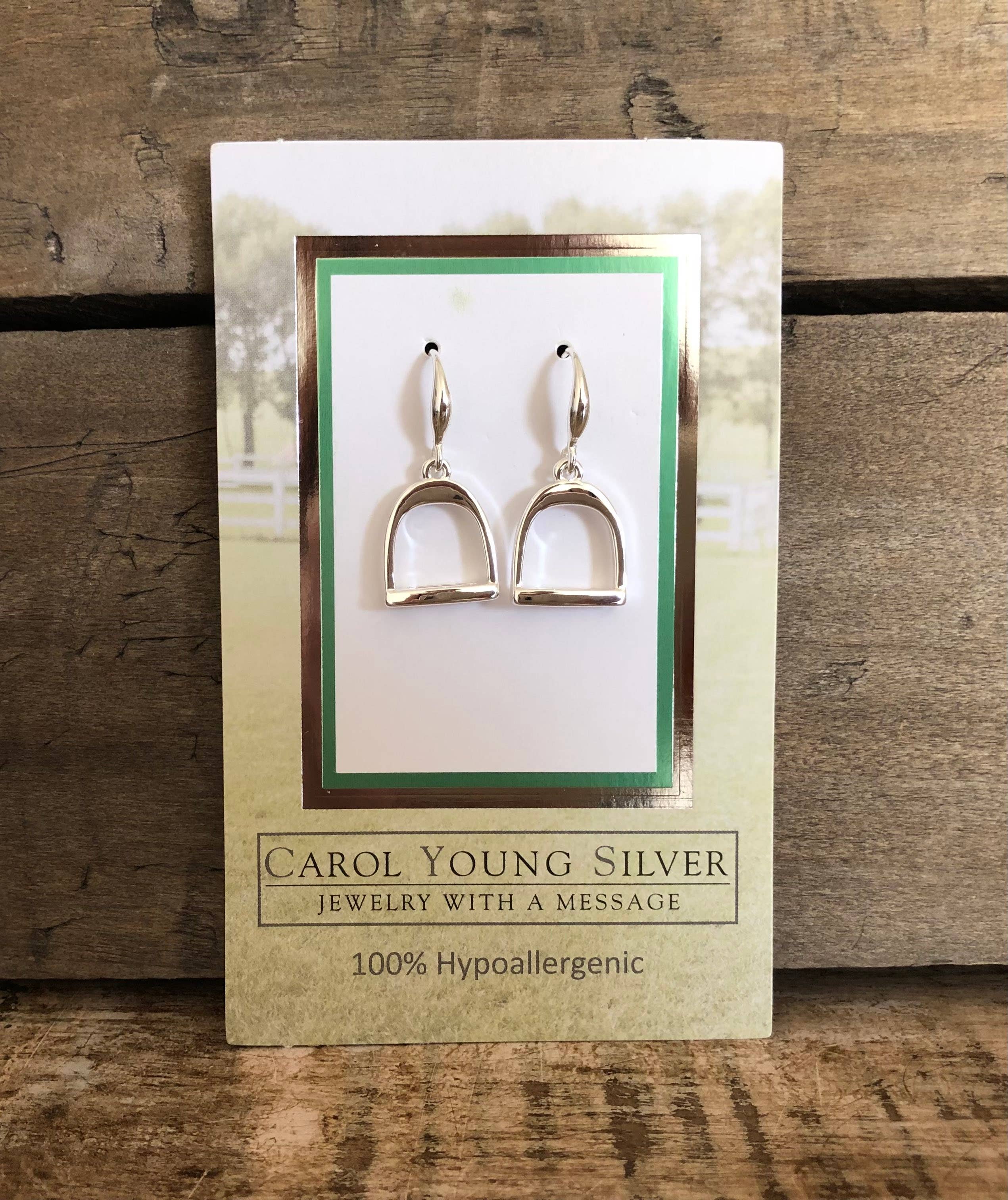 English Saddle Stirrup Earrings