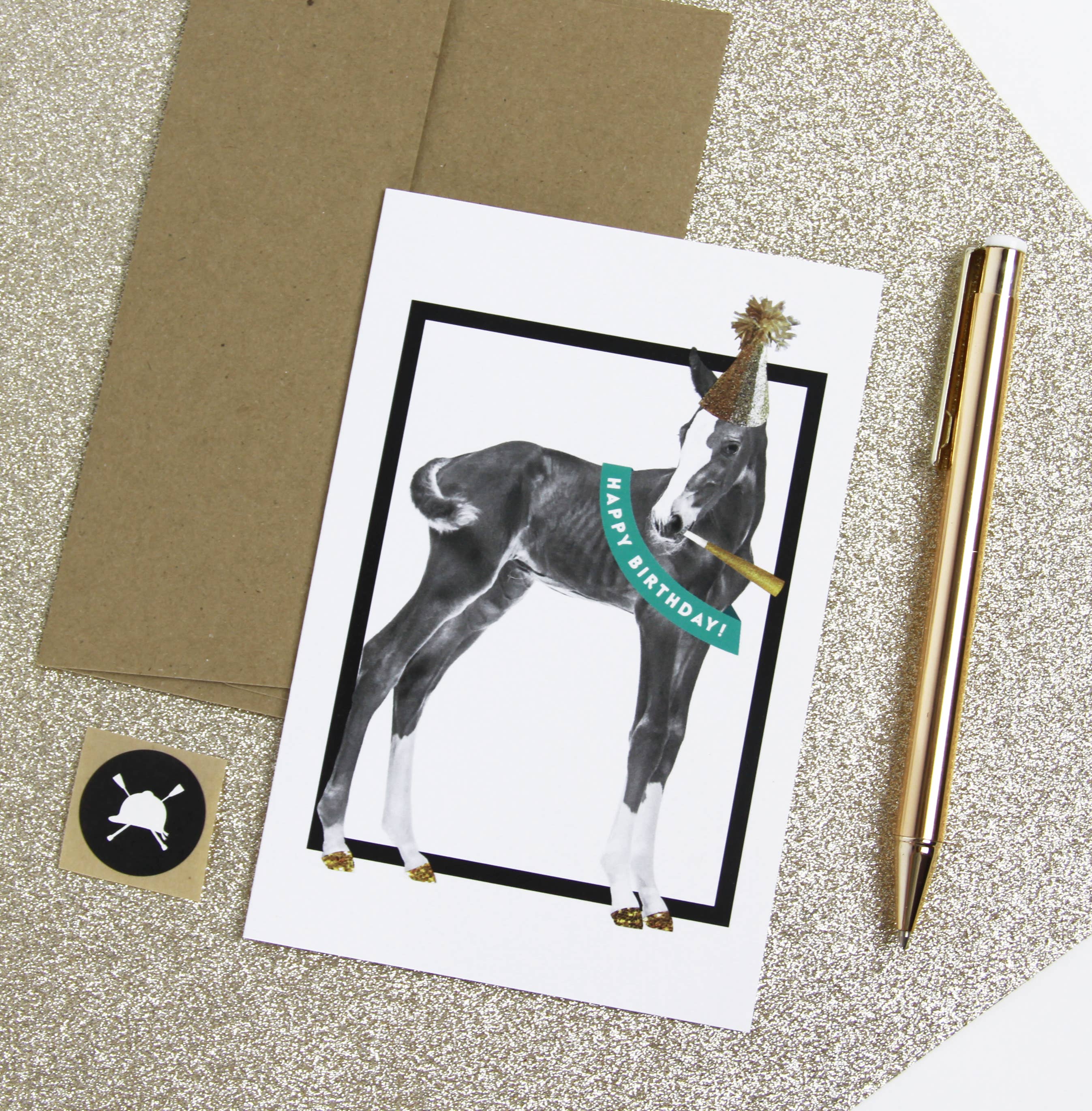 Hunt Seat Paper Co. - Happy Birthday Equestrian Horse Greeting Card