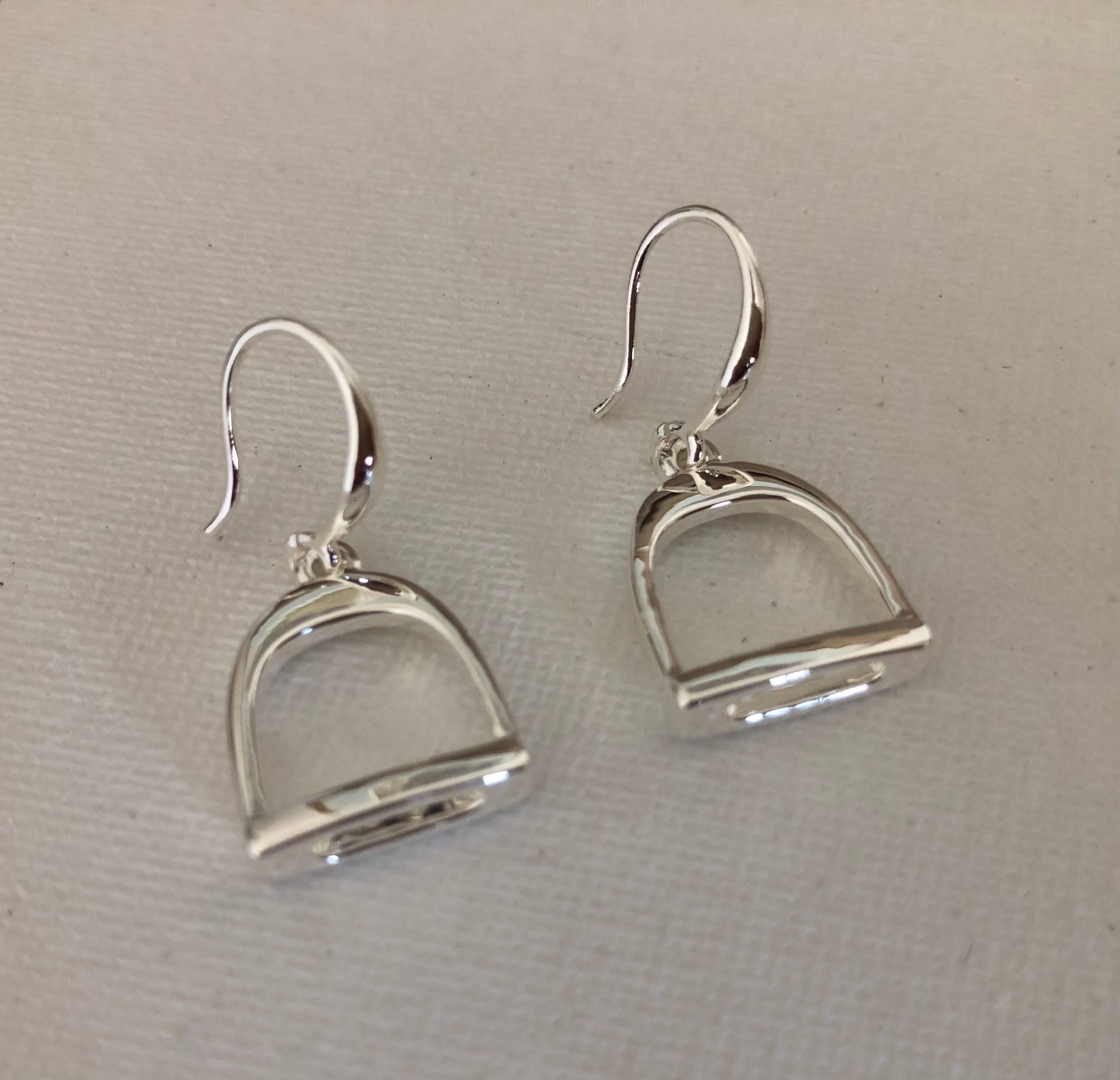 English Saddle Stirrup Earrings